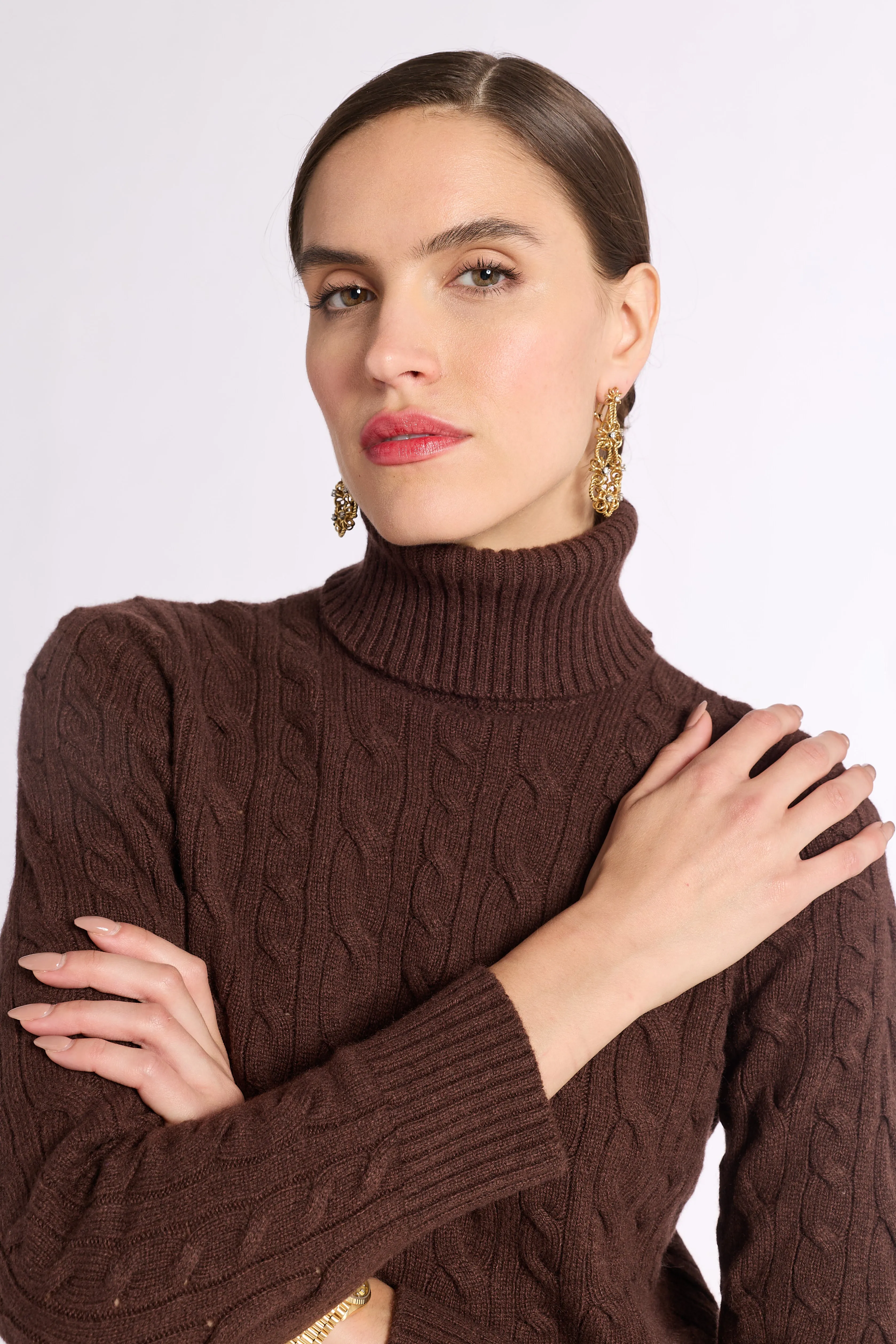 Cable Knit Turtleneck sold by Eleanor Leftwich product image thumbnail 2