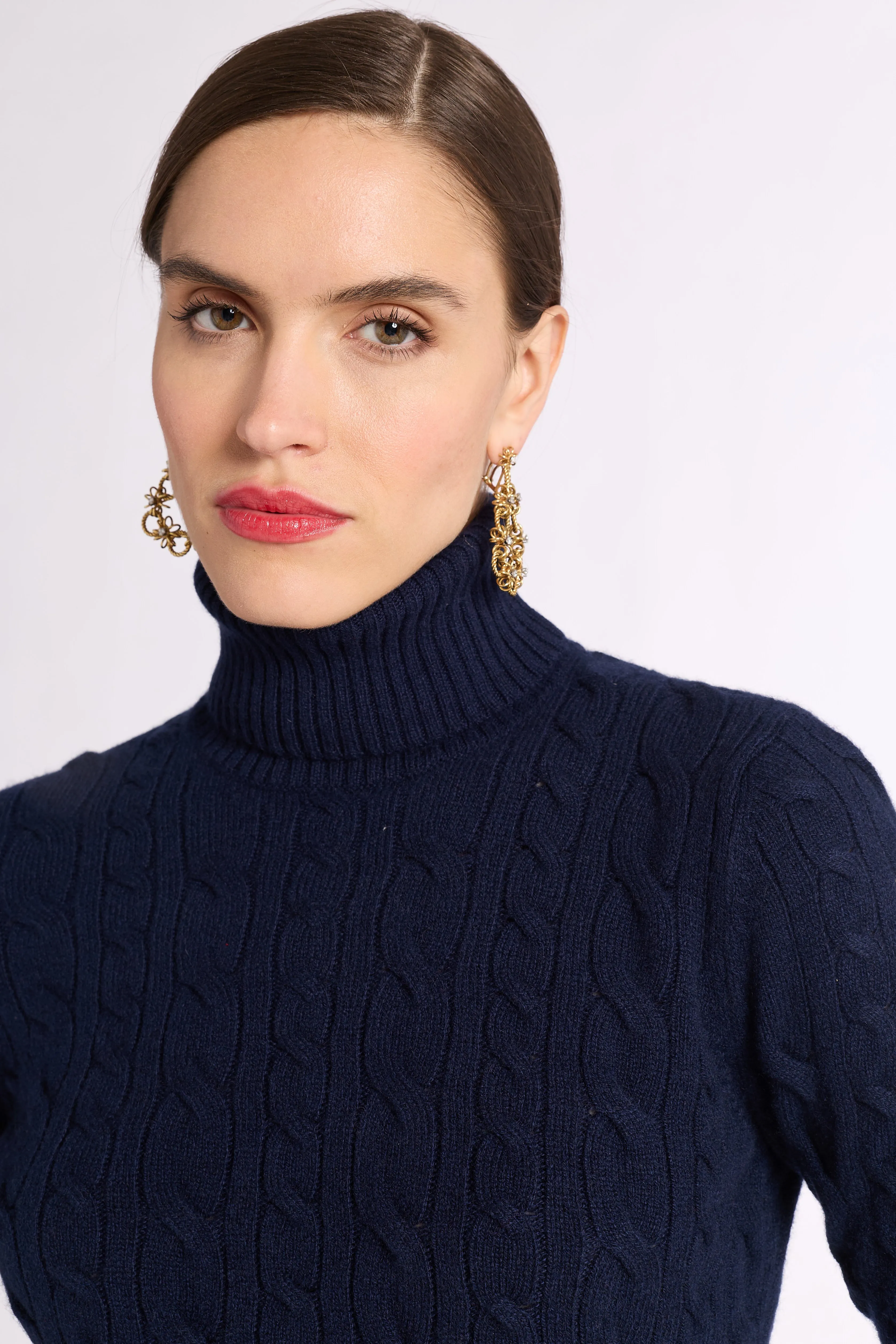 Cable Knit Turtleneck sold by Eleanor Leftwich product image thumbnail 4