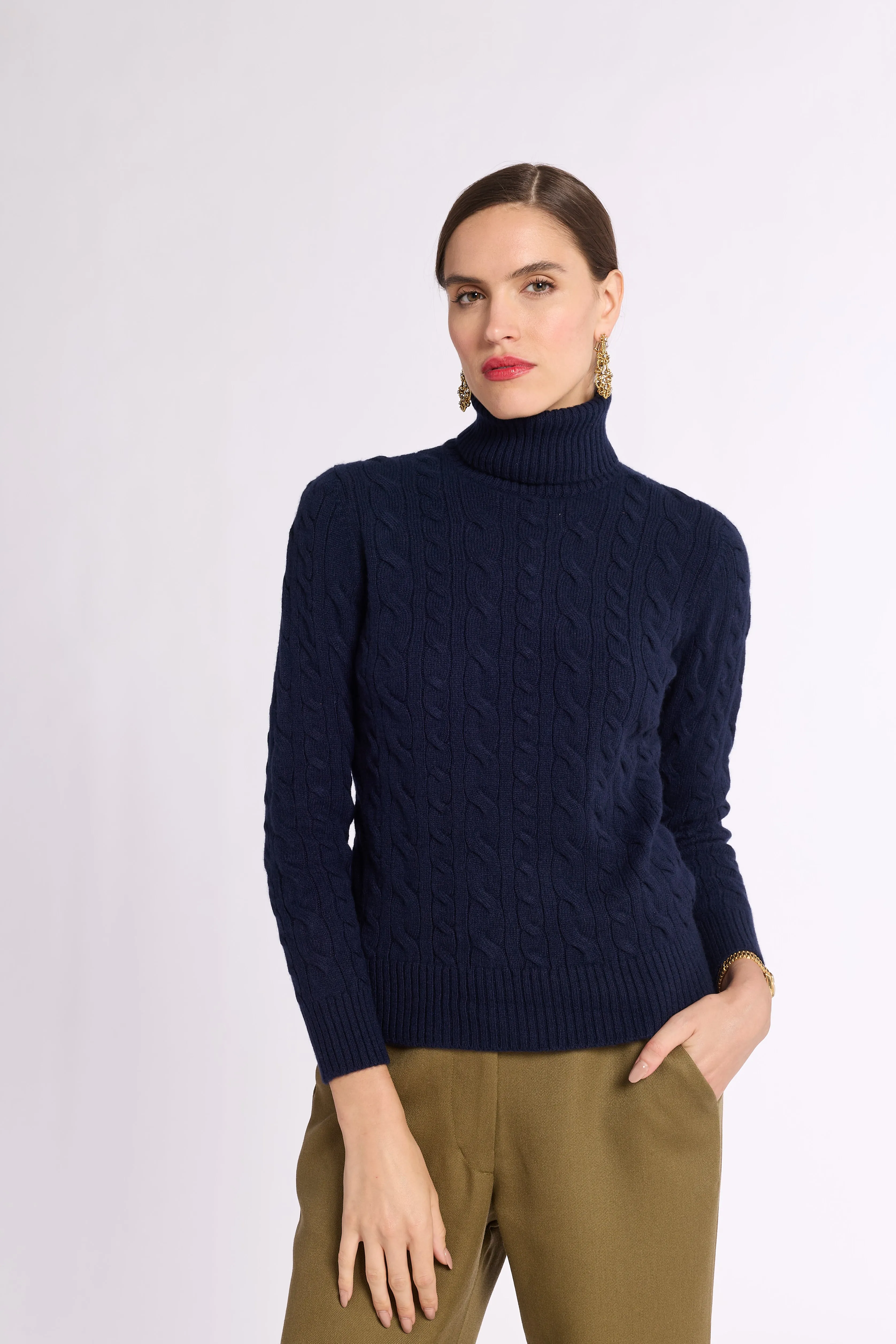 Cable Knit Turtleneck sold by Eleanor Leftwich