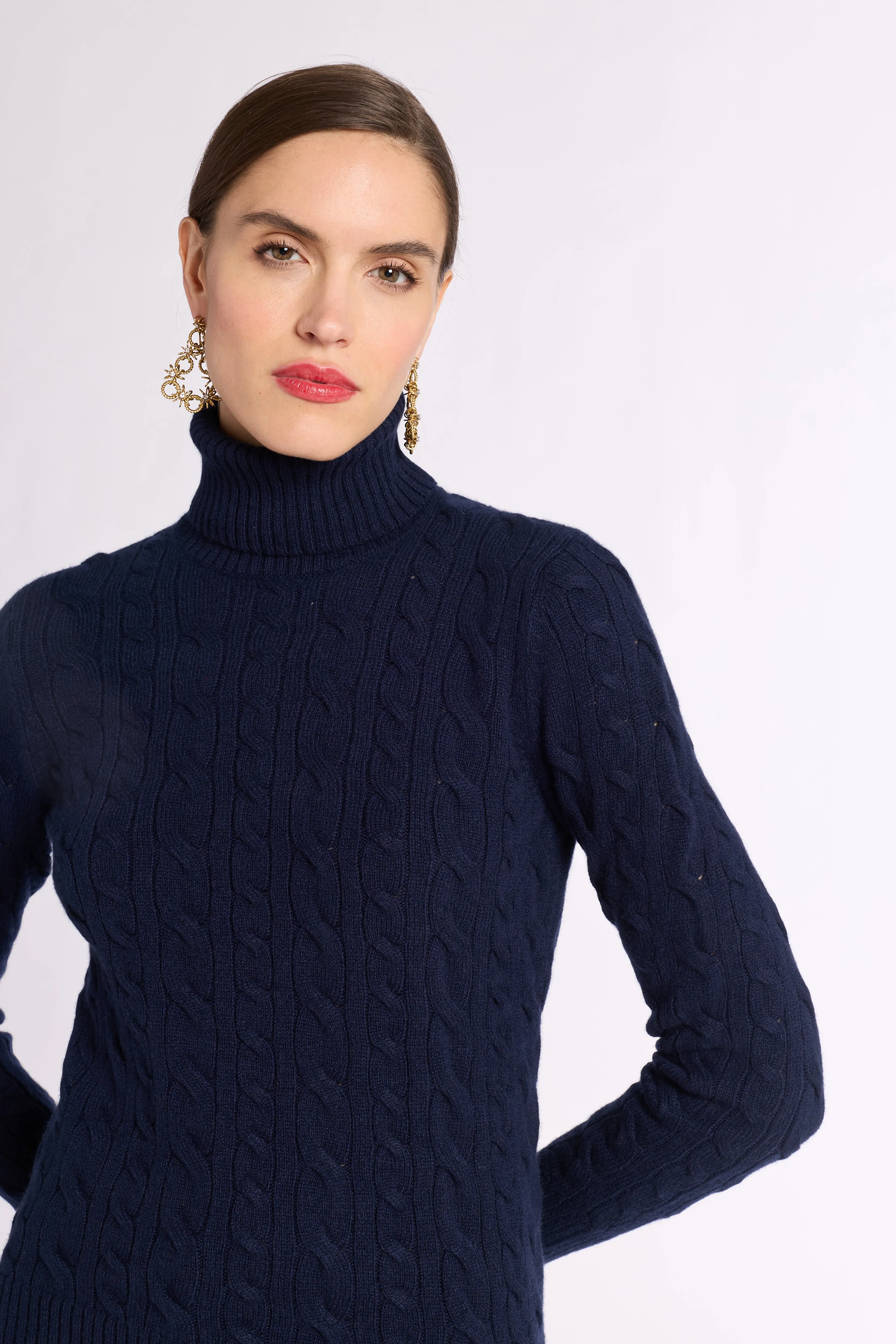 Cable Knit Turtleneck sold by Eleanor Leftwich product image thumbnail 2