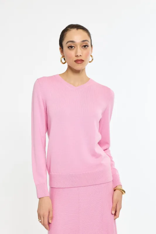Spring V-neck made by Eleanor Leftwich