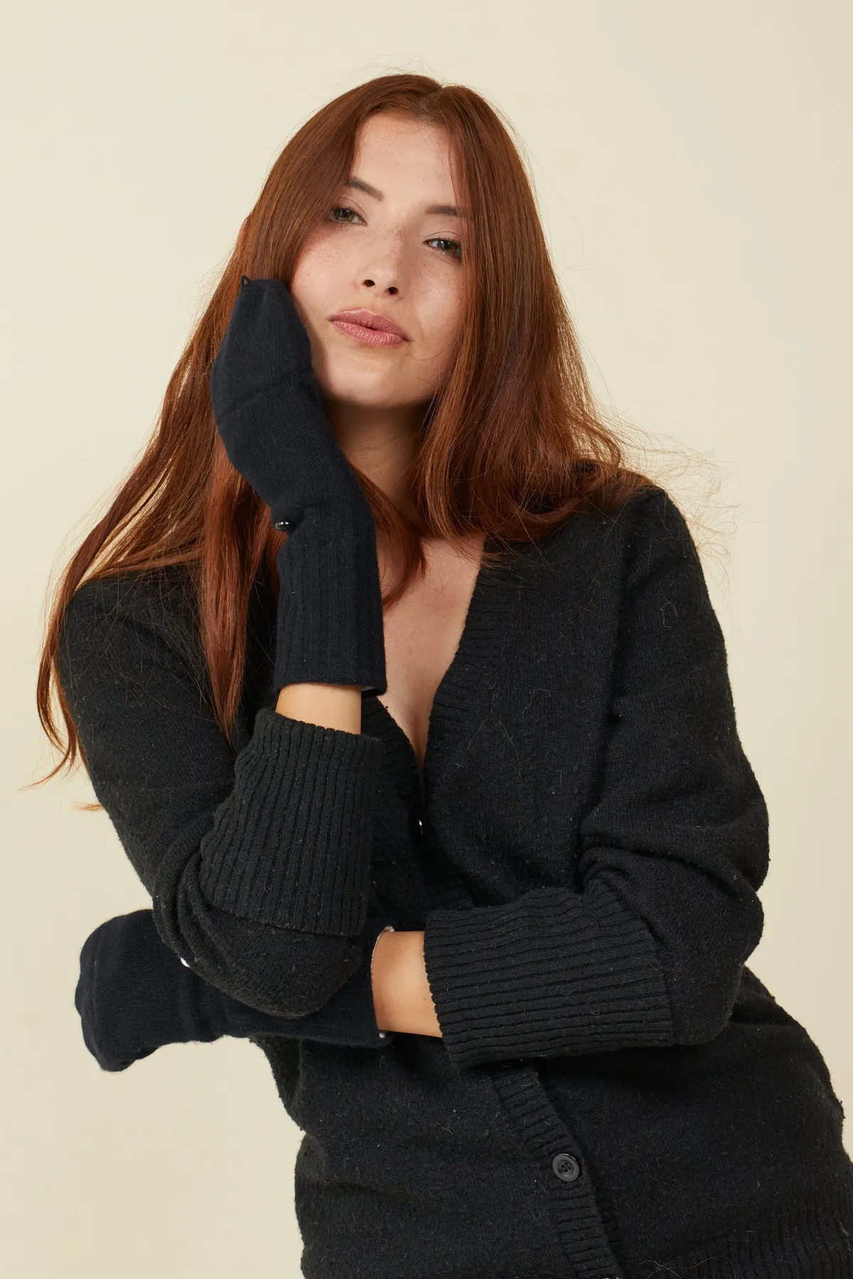 Unisex Wool Blend Flip Top Mittens With Heat Retention sold by FibreHeat product image thumbnail 3