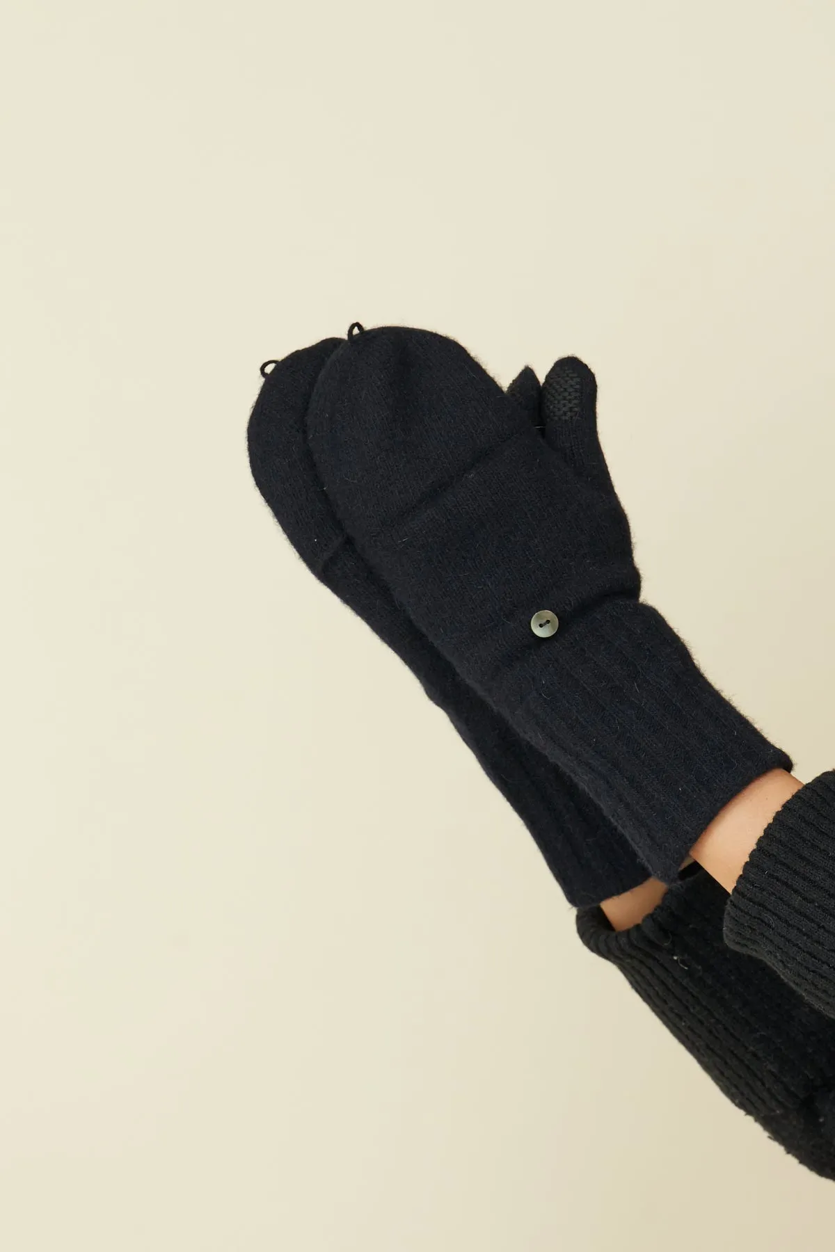 Unisex Wool Blend Flip Top Mittens With Heat Retention sold by FibreHeat product image thumbnail 4