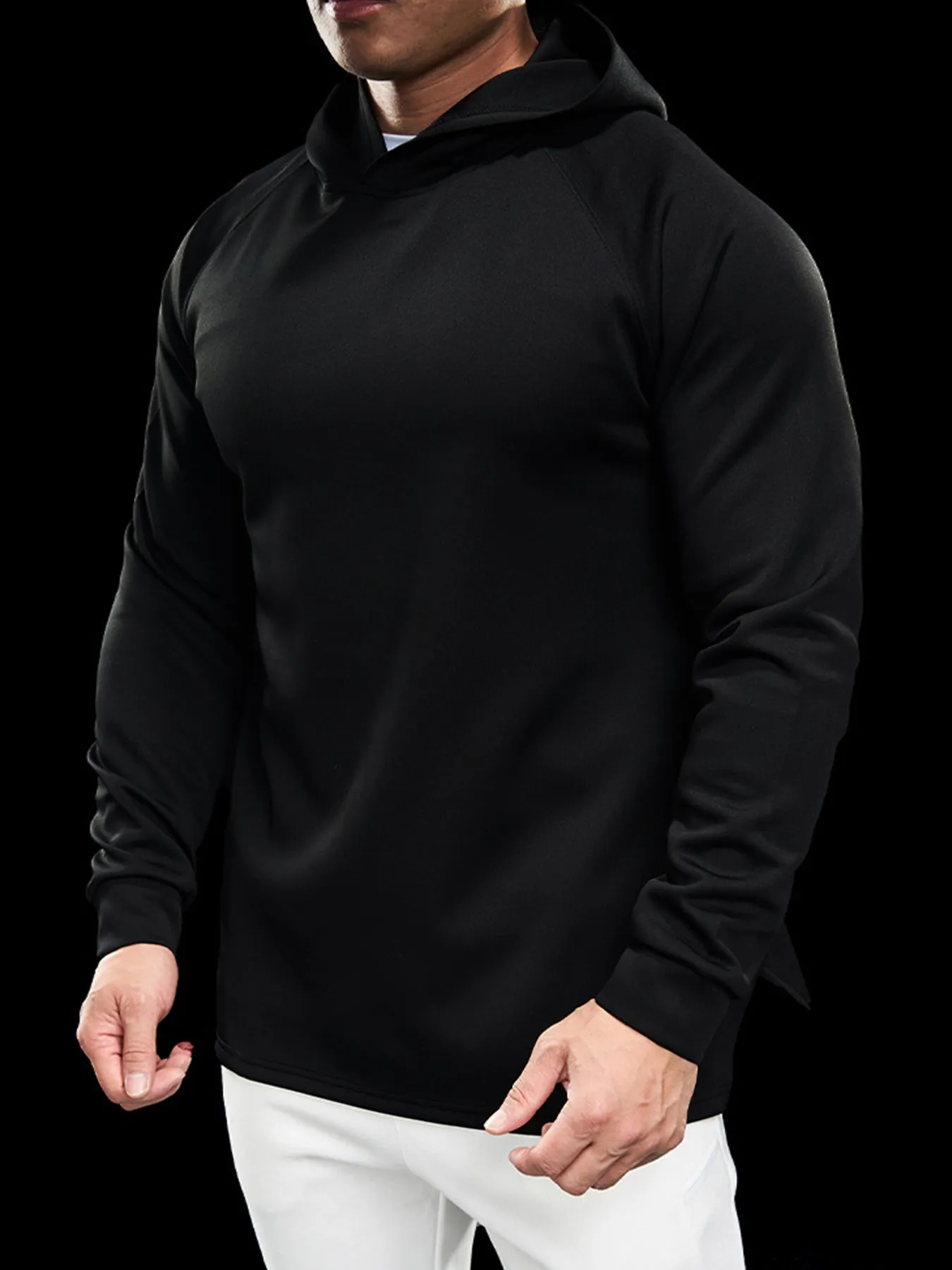 Smoothblend Split Hem Hoodie sold by Fioboc product image thumbnail 5