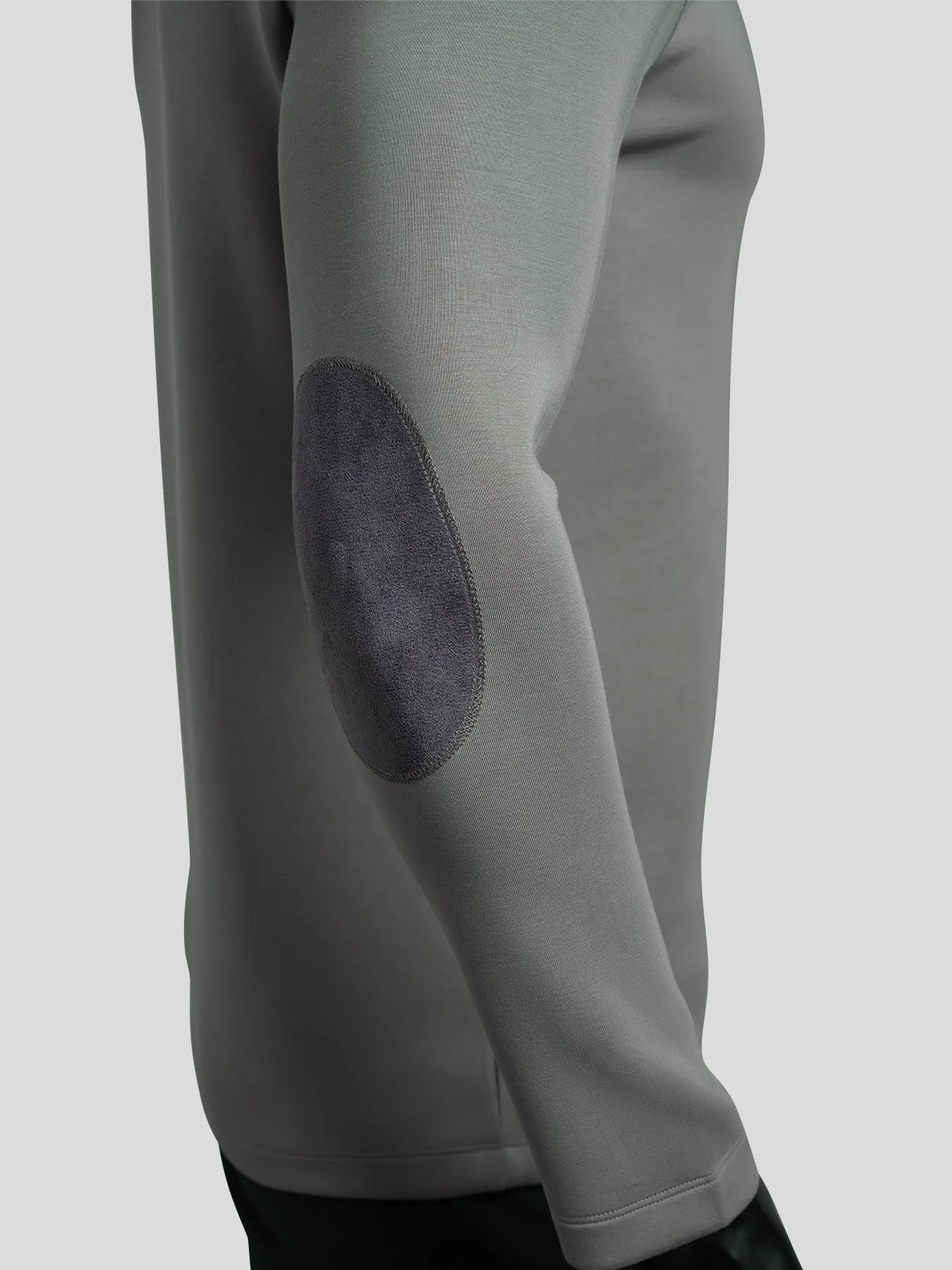 Modal Blend Elbow Patch Long Sleeve Tee:Classic Fit sold by Fioboc product image thumbnail 4