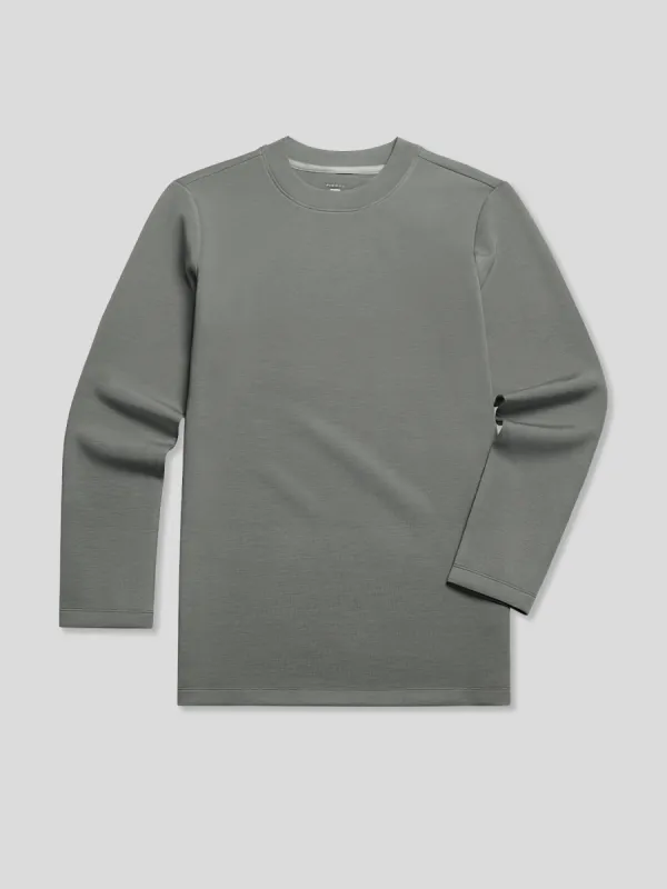Modal Blend Elbow Patch Long Sleeve Tee:Classic Fit sold by Fioboc