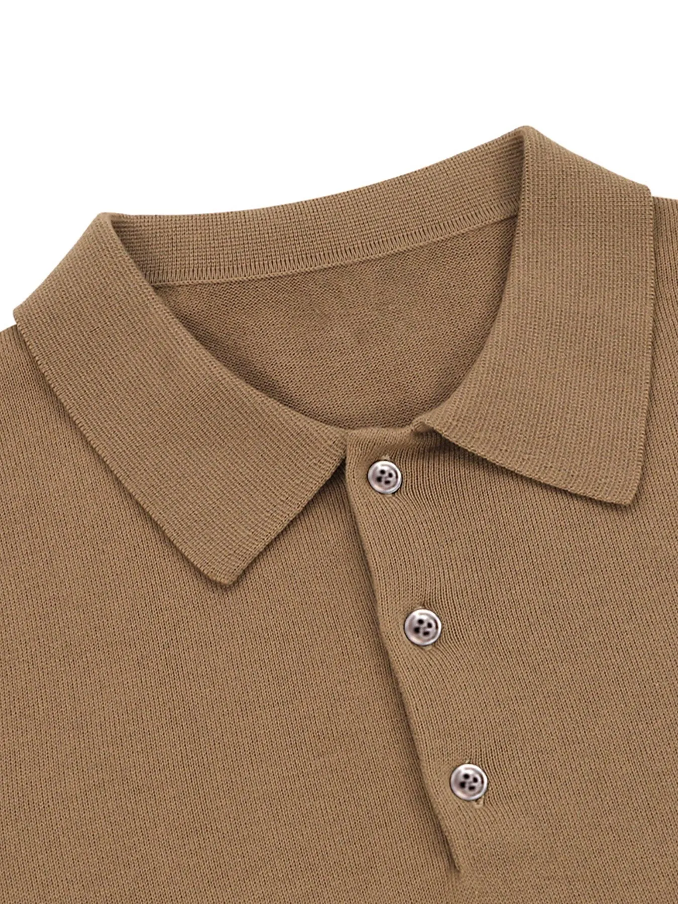 GentleKnit Buttoned Collar Sweater Polo sold by Fioboc product image thumbnail 4