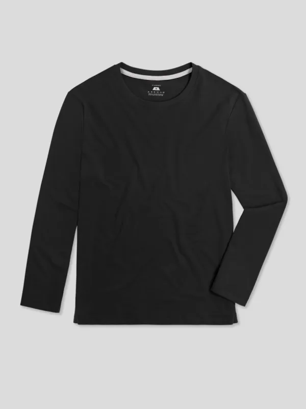 CloudWear 2.0 Split-Hem Long Sleeve Tee: Classic Fit sold by Fioboc