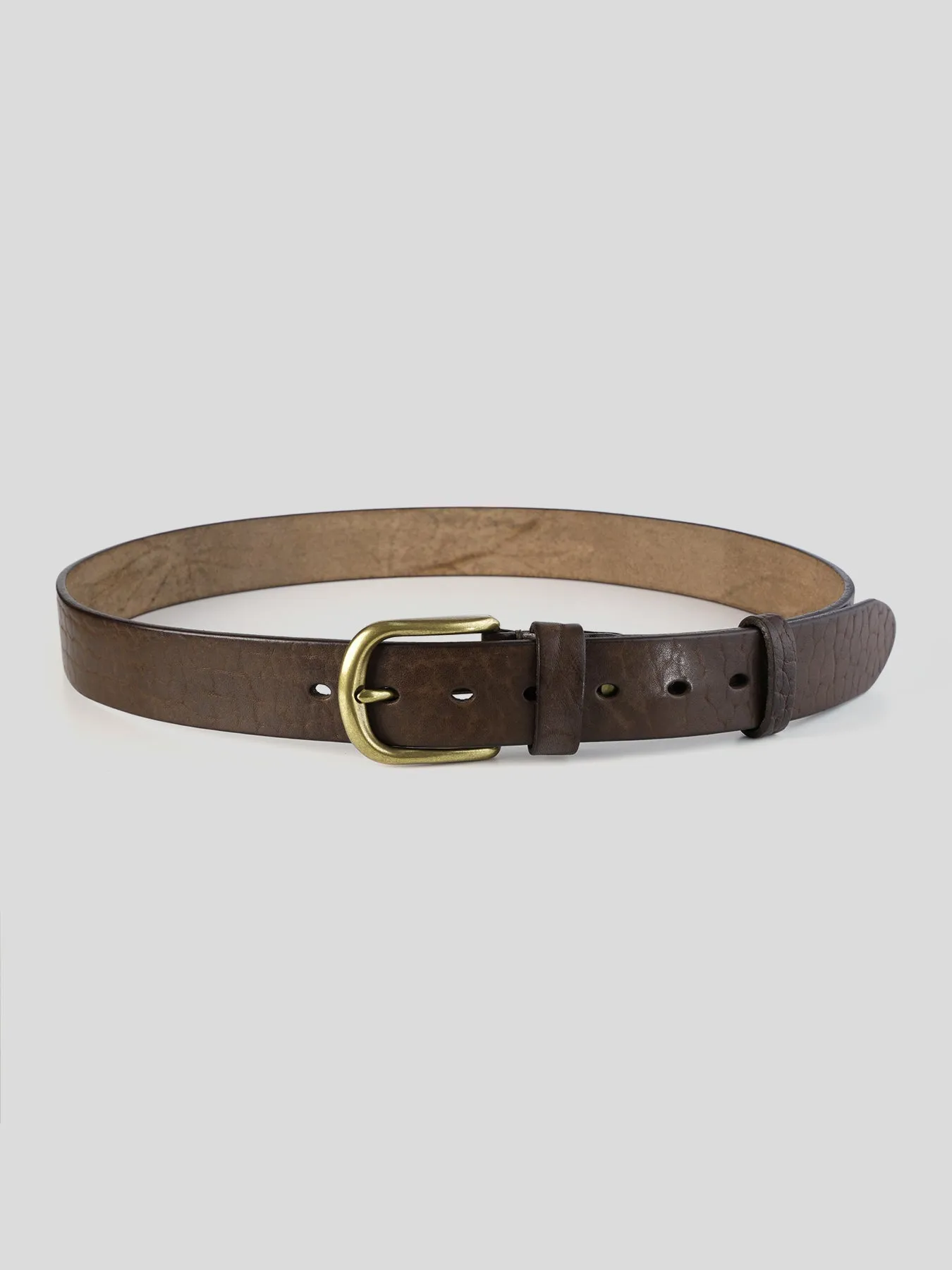 Fioboc Brass Buckle Leather Dress Belt sold by Fioboc product image thumbnail 3