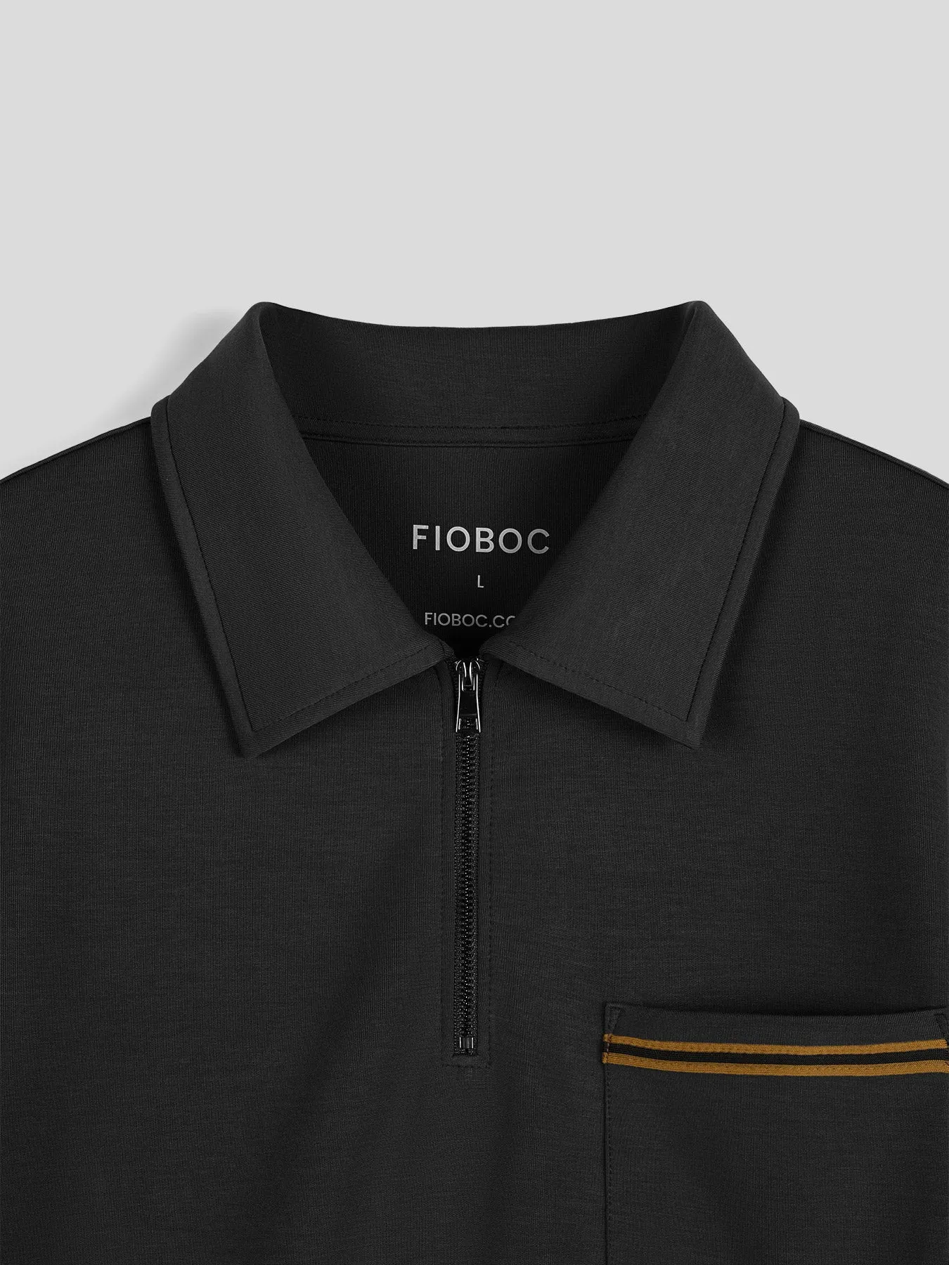 Modal Blend Half Zip Polo sold by Fioboc product image thumbnail 2