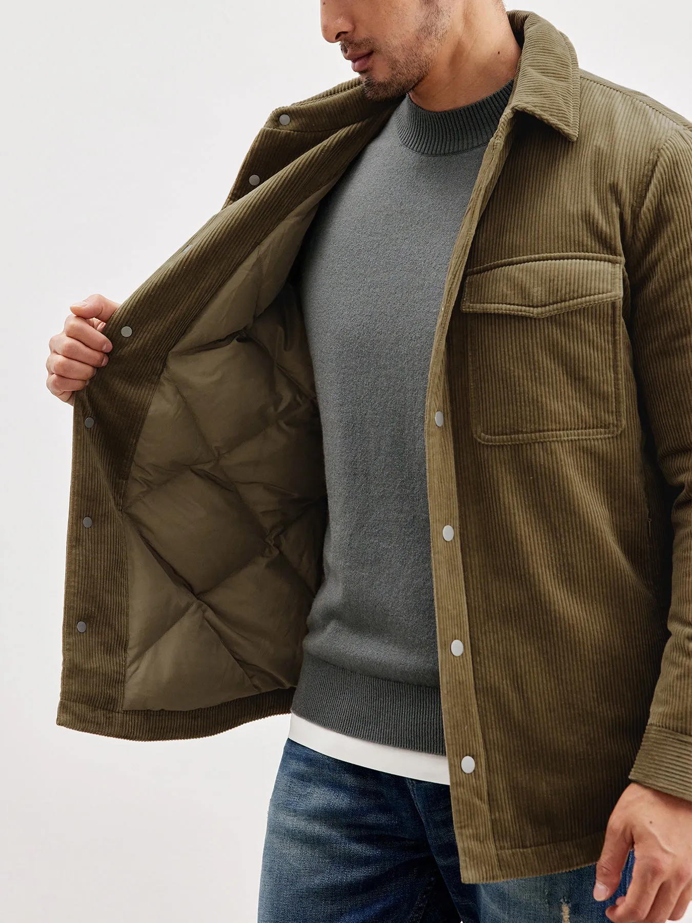 Corduroy Quilted Jacket sold by Fioboc product image thumbnail 5