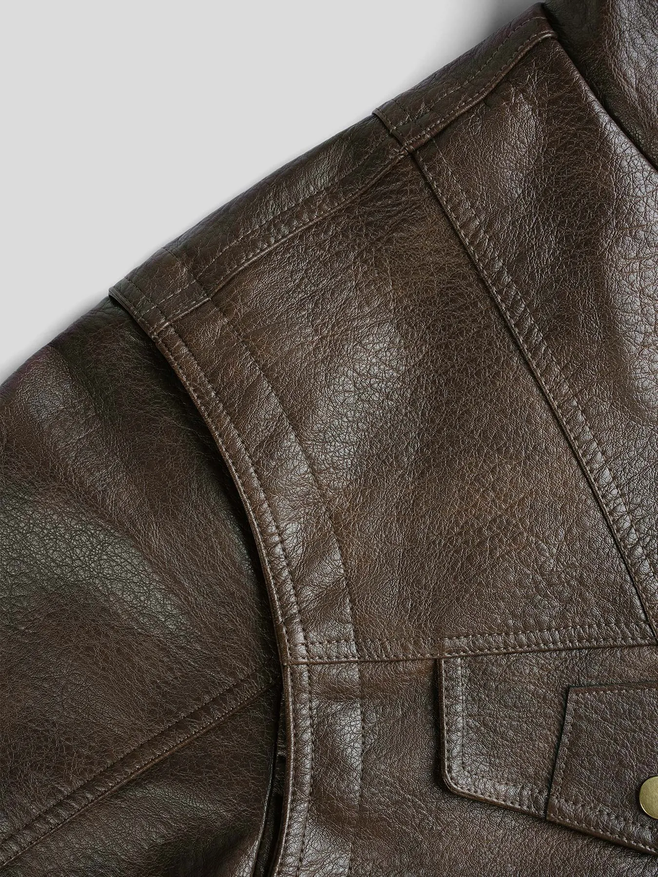 Faux Leather Jacket sold by Fioboc product image thumbnail 4