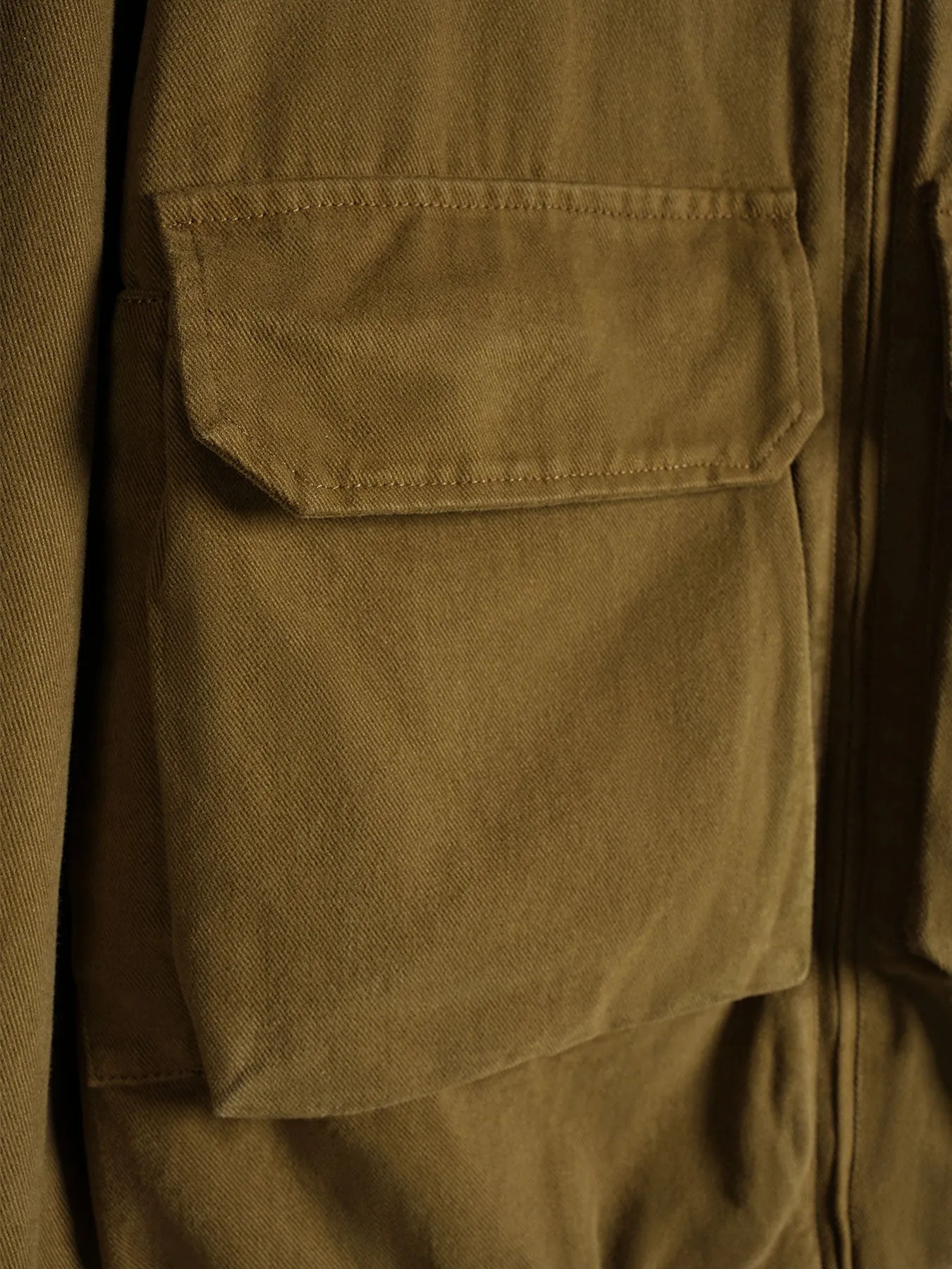 Corduroy-Collared Washed Canvas Jacket sold by Fioboc product image thumbnail 4