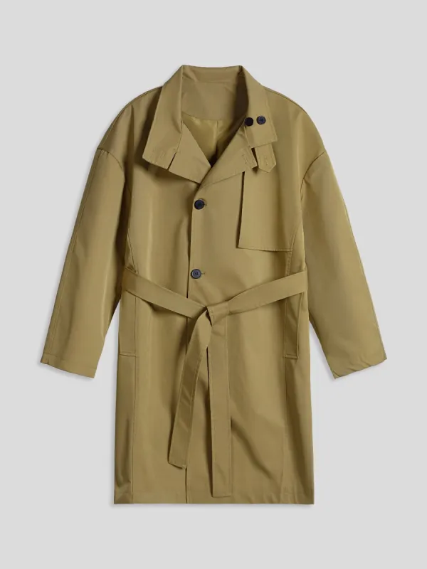 All-Day Convertible Collar Trench Coat sold by Fioboc