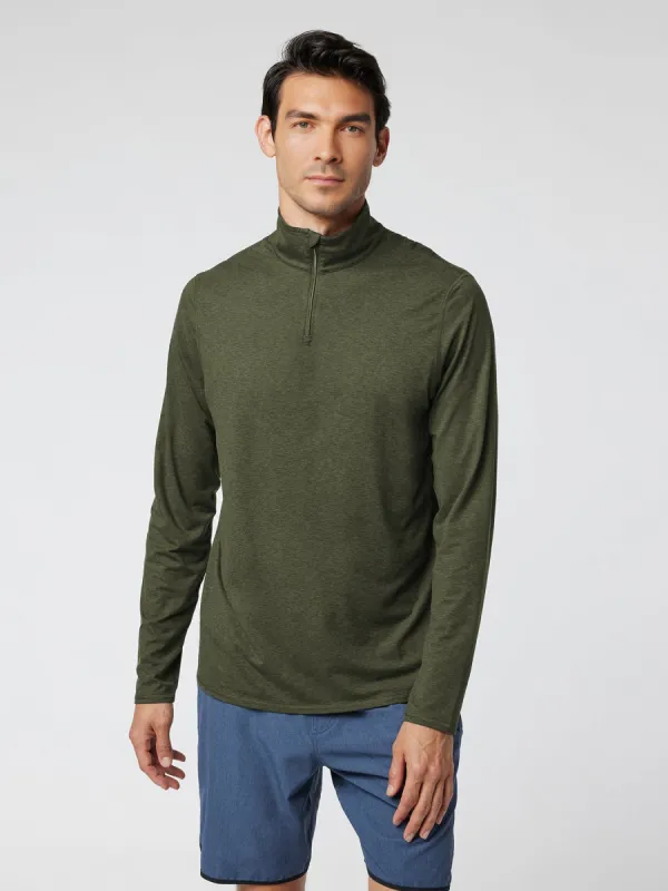 Velou Half Zip Long Sleeve Tee sold by Fioboc