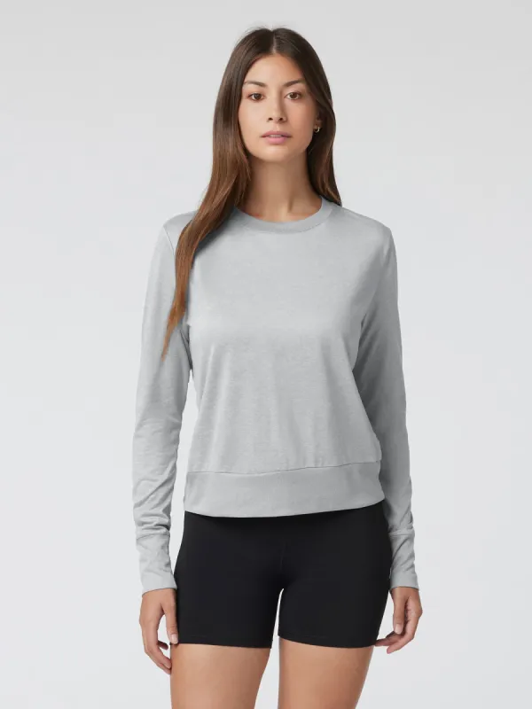 Velou Long Sleeve Crew Tee sold by Fioboc
