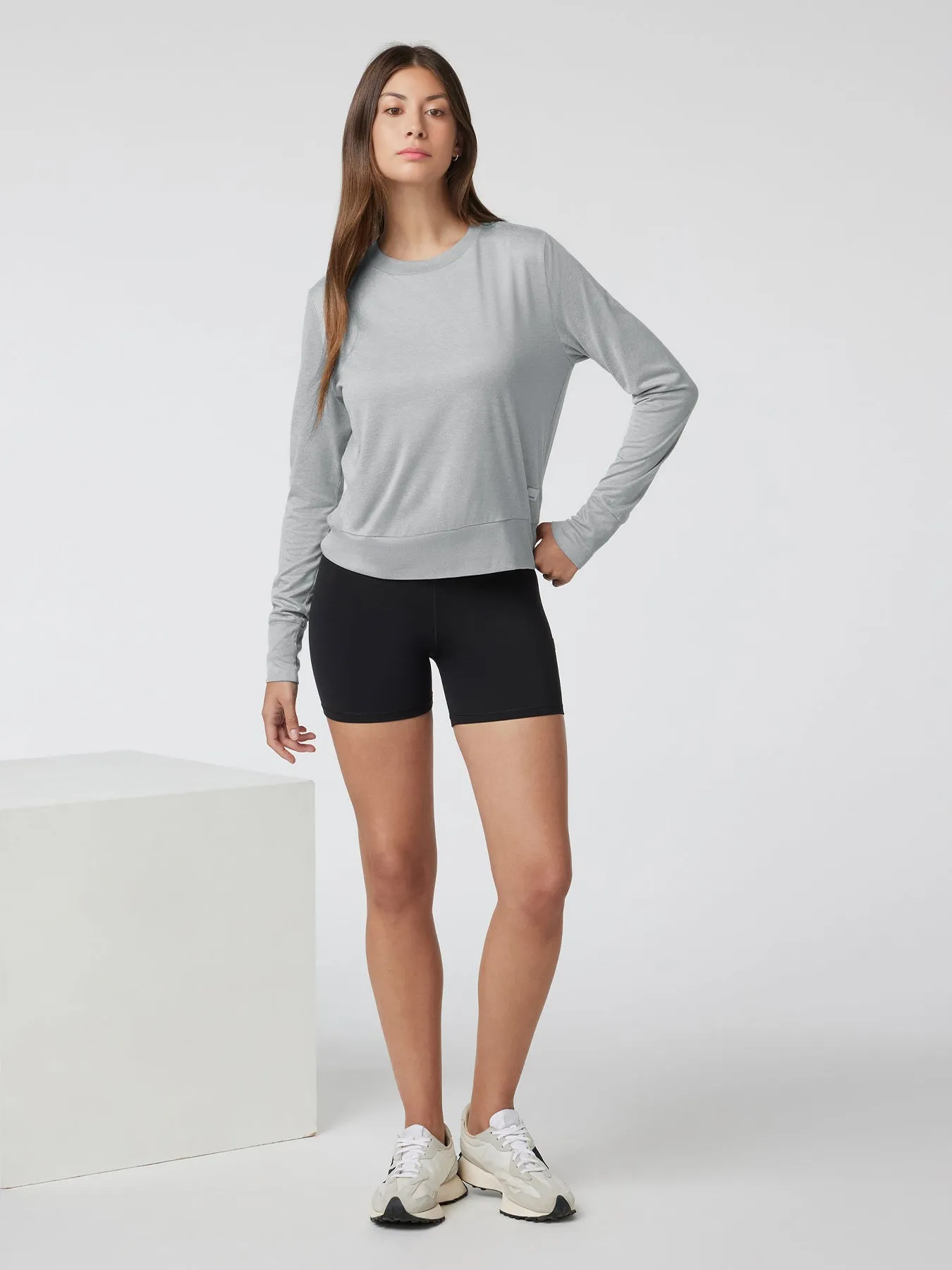 Velou Long Sleeve Crew Tee sold by Fioboc product image thumbnail 3