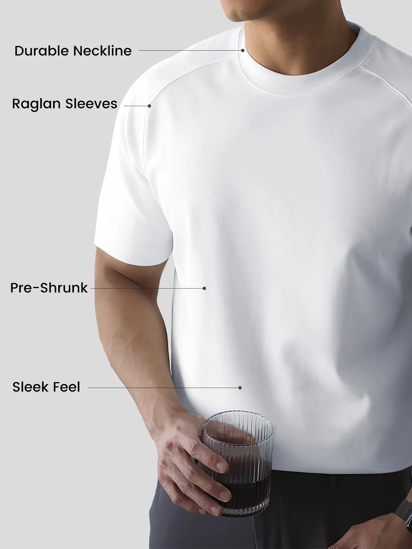 Modal Blend Short-Sleeve Raglan Tee sold by Fioboc product image thumbnail 4