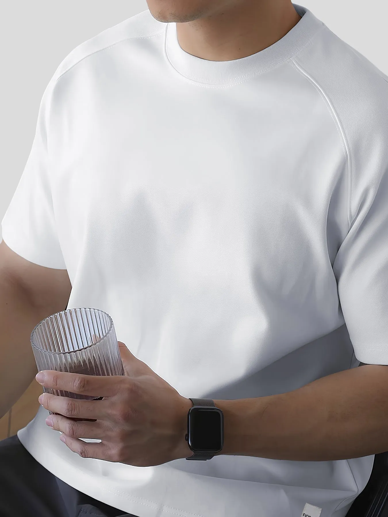 Modal Blend Short-Sleeve Raglan Tee sold by Fioboc product image thumbnail 3