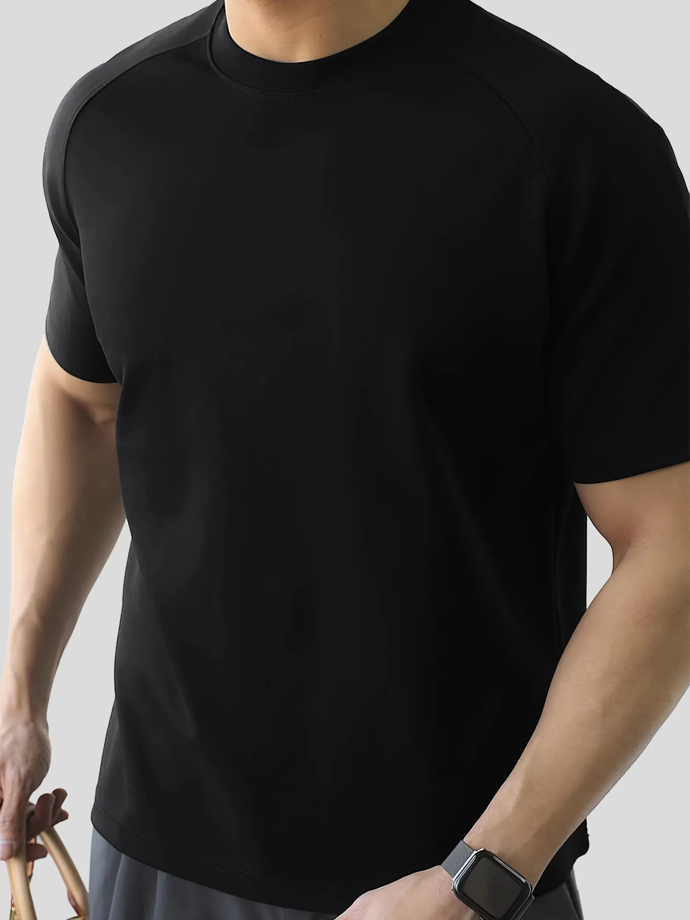 Modal Blend Short-Sleeve Raglan Tee sold by Fioboc product image thumbnail 5