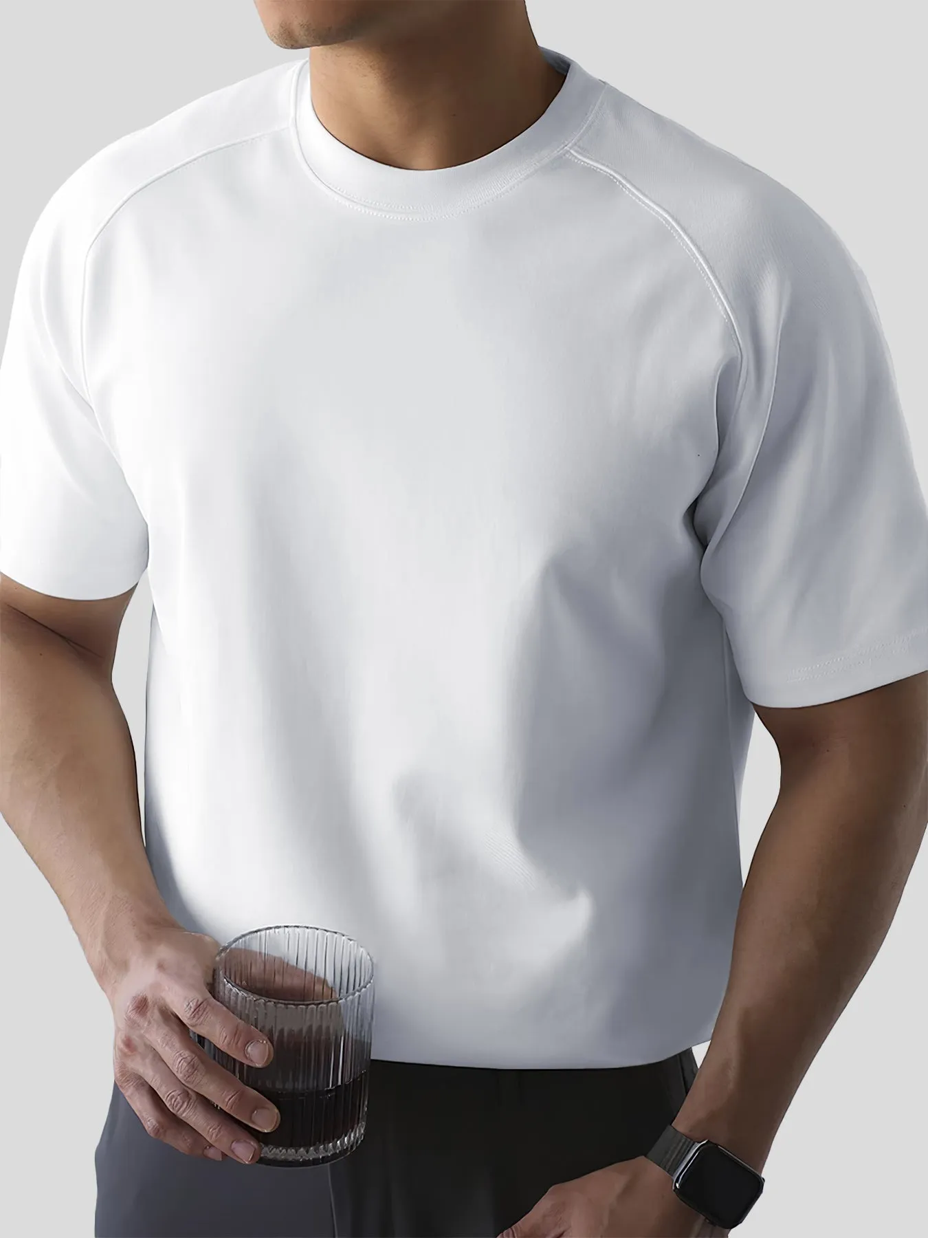 Modal Blend Short-Sleeve Raglan Tee sold by Fioboc