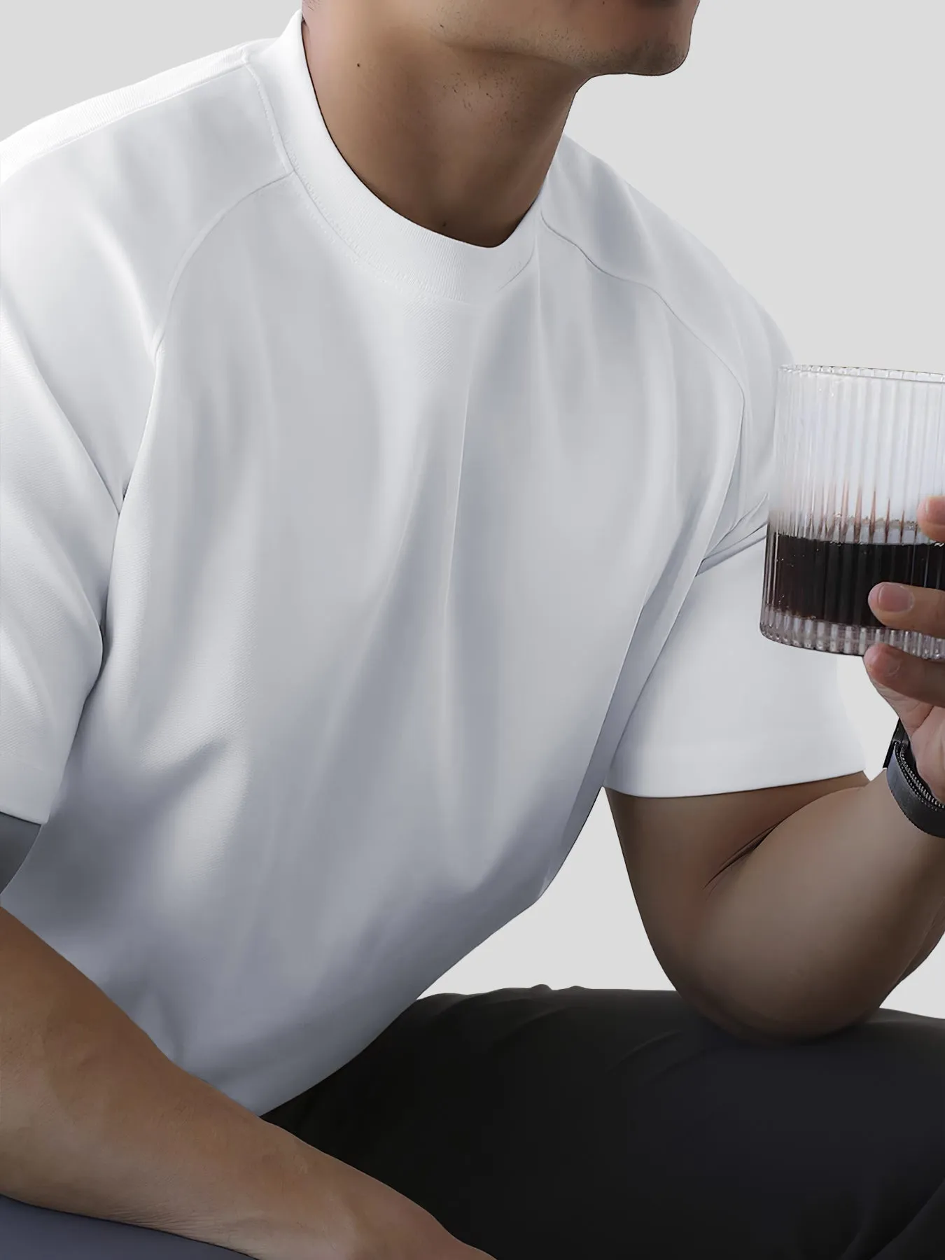 Modal Blend Short-Sleeve Raglan Tee sold by Fioboc product image thumbnail 2