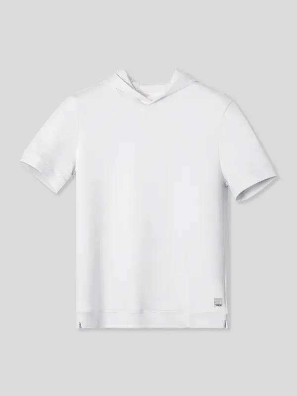 Modal Blend Short Sleeve Hoodie sold by Fioboc