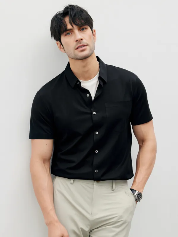 ChillLux Wrinkle-free Short Sleeve Shirt made by Fioboc