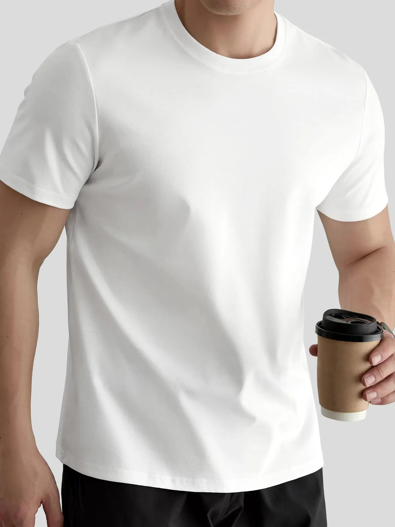 ThickFit Crew Neck Short Sleeve Tee sold by Fioboc product image thumbnail 4