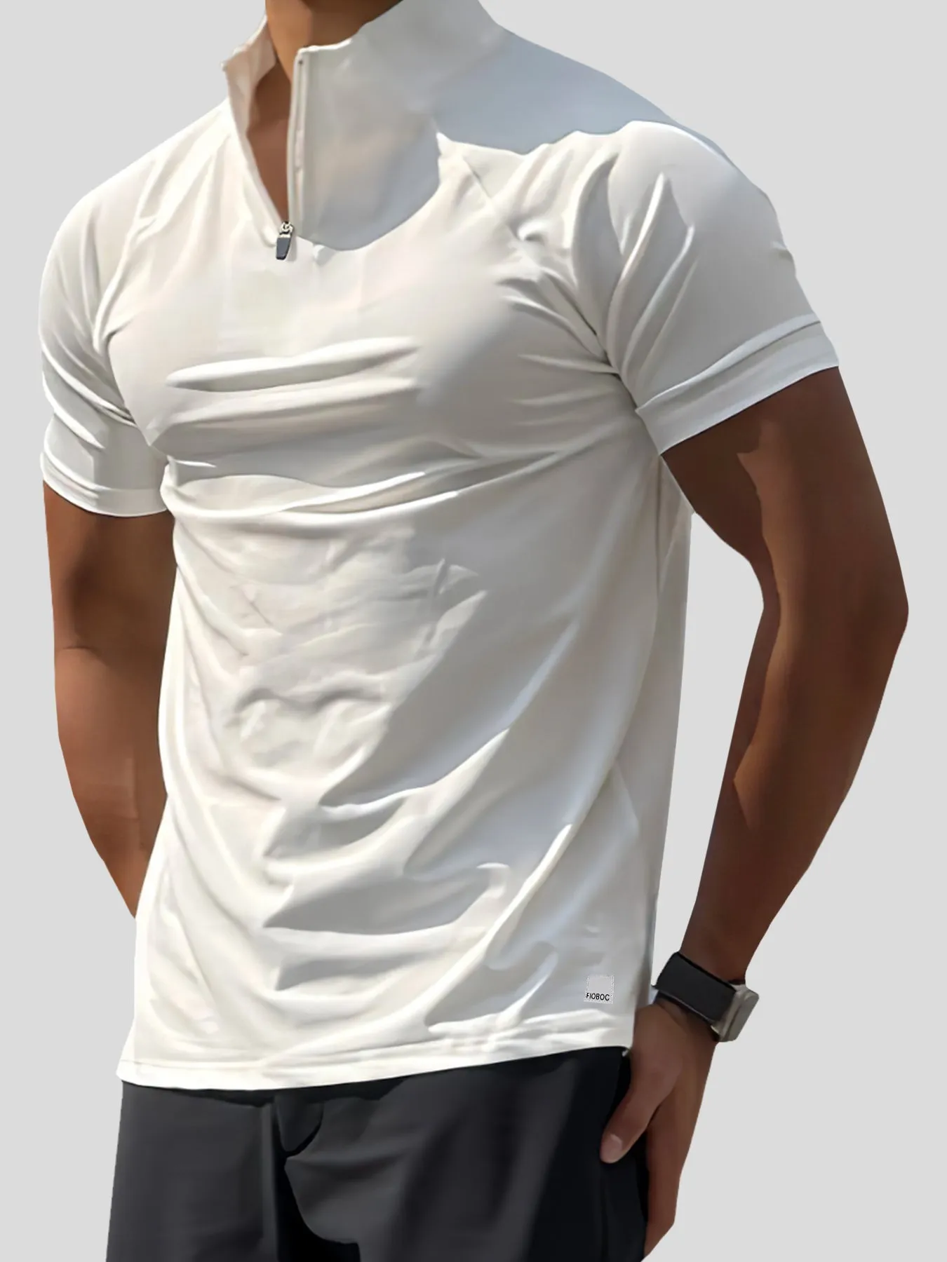 PerformancePro Half Zip Raglan Tee sold by Fioboc product image thumbnail 5