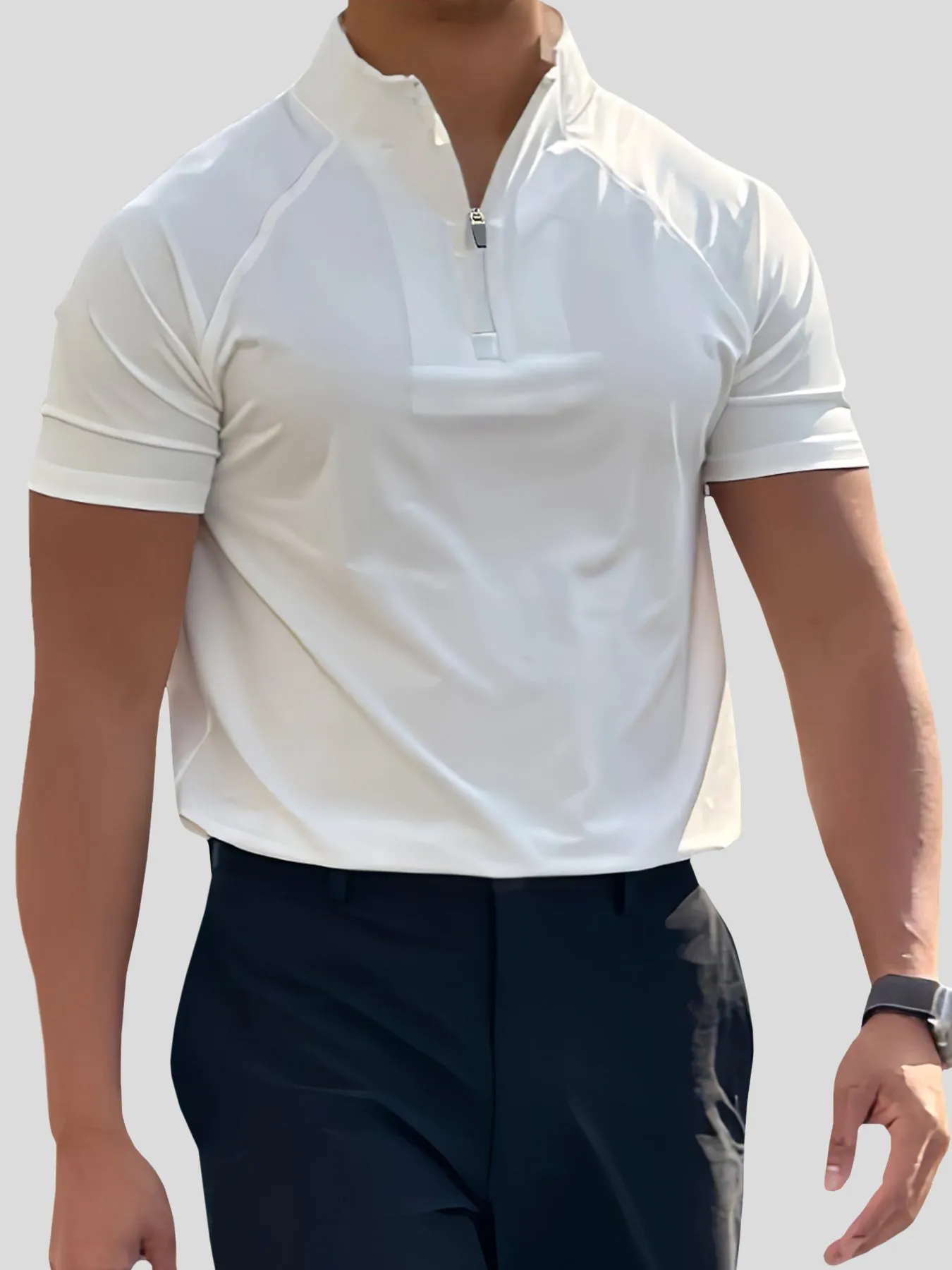 PerformancePro Half Zip Raglan Tee sold by Fioboc product image thumbnail 4