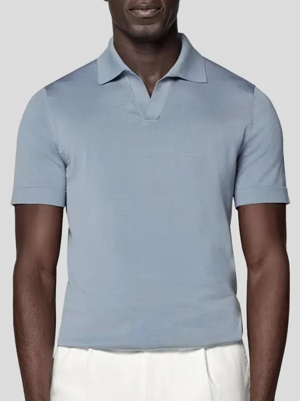 Gentleknit Short Sleeve Knit Polo Shirt sold by Fioboc