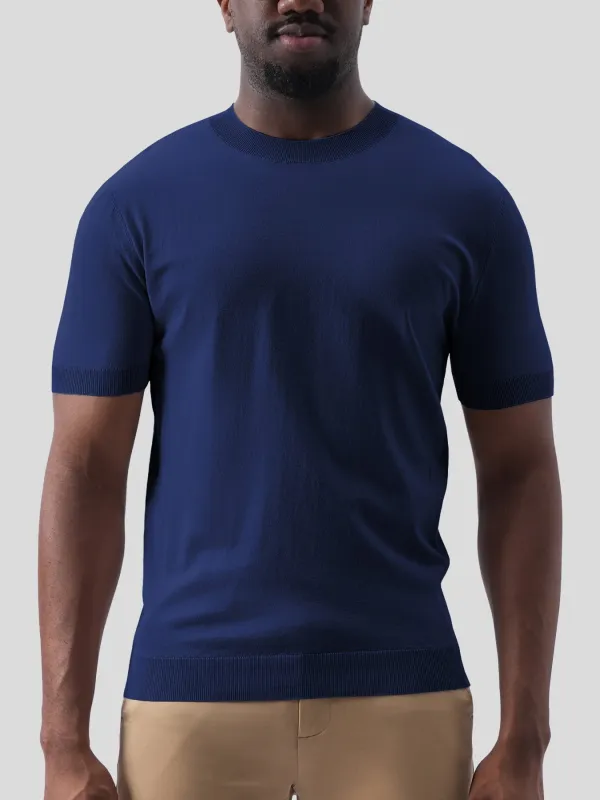 GentleKnit Short Sleeve Knitted T-Shirt sold by Fioboc
