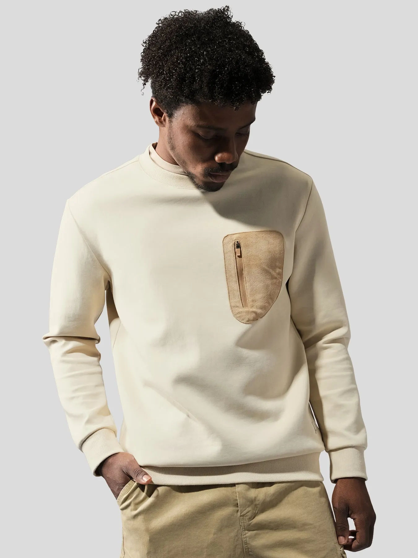 CozySpacer Utility Pocket Sweatshirt sold by Fioboc product image thumbnail 4