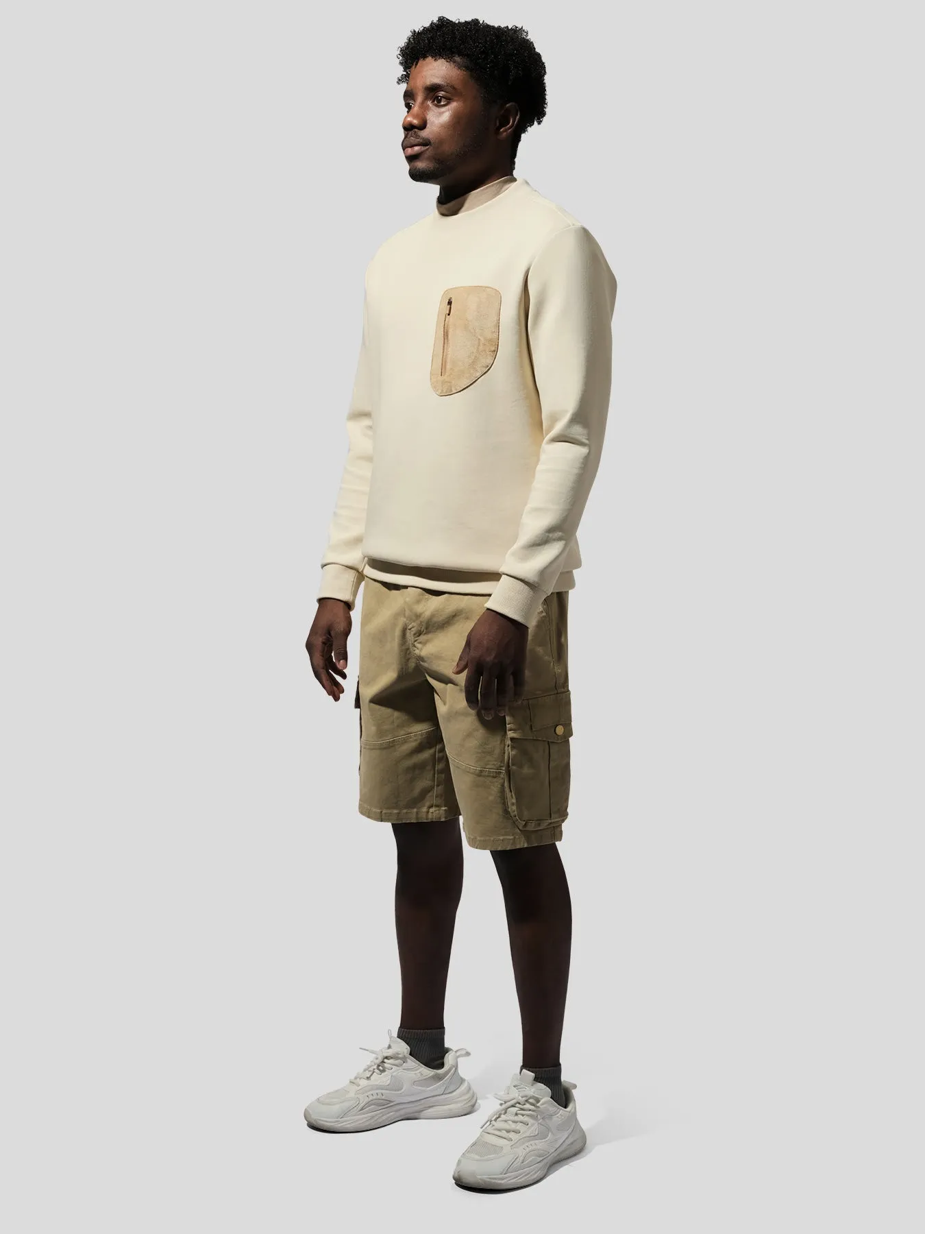CozySpacer Utility Pocket Sweatshirt sold by Fioboc product image thumbnail 3