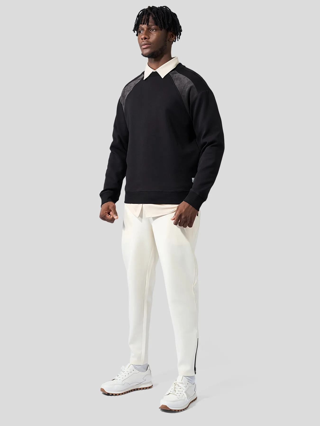 CozySpacer SuedePatch Sweatshirt sold by Fioboc product image thumbnail 3