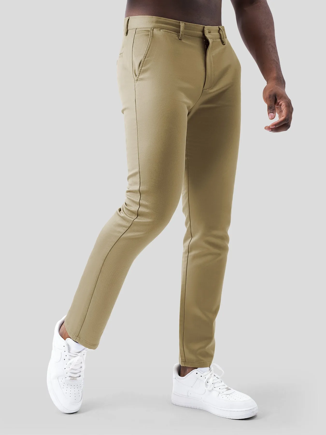 Cotton Sateen Chino Pants Stretch Work Travel sold by Fioboc product image thumbnail 3