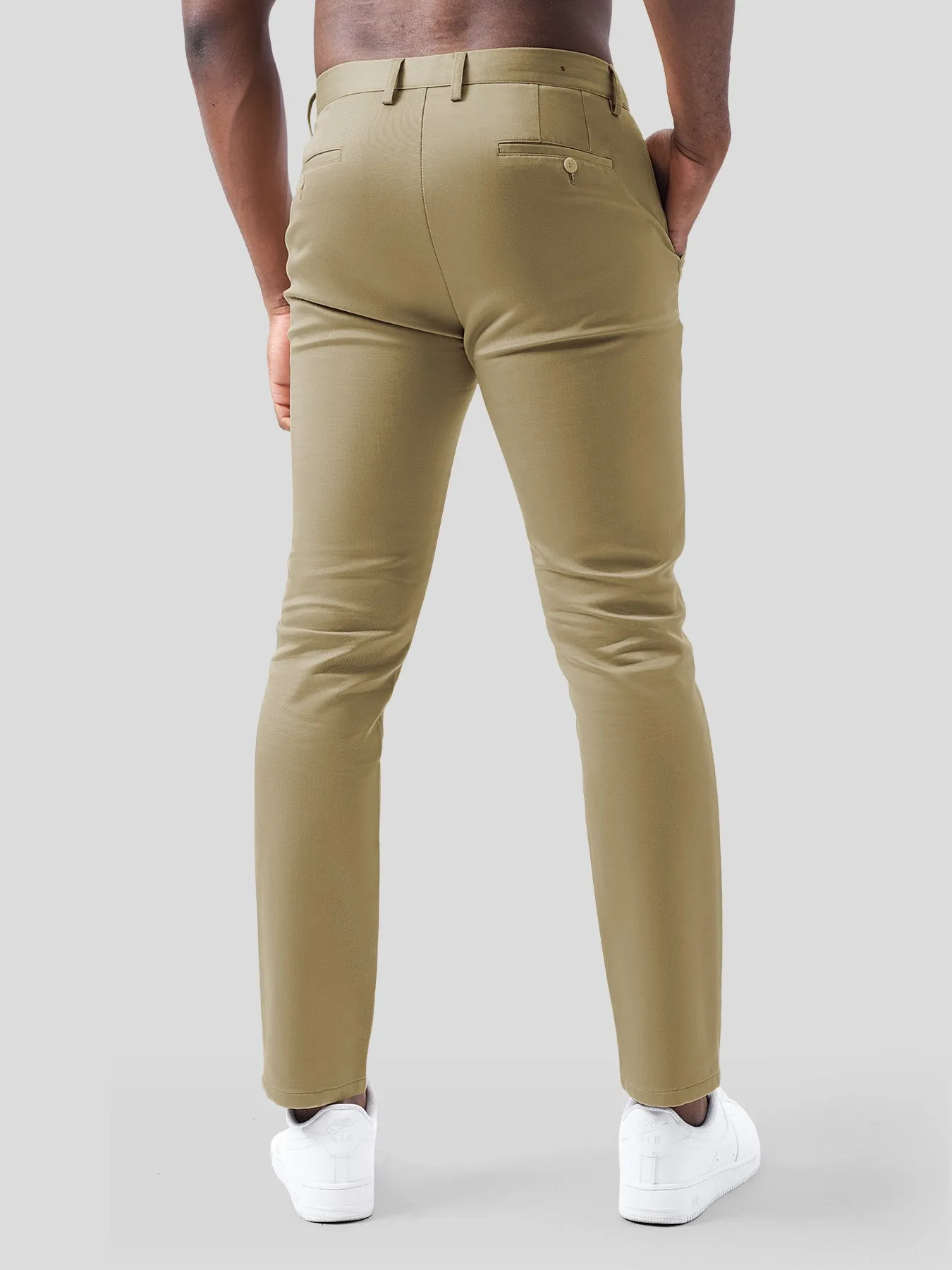 Cotton Sateen Chino Pants Stretch Work Travel sold by Fioboc product image thumbnail 2