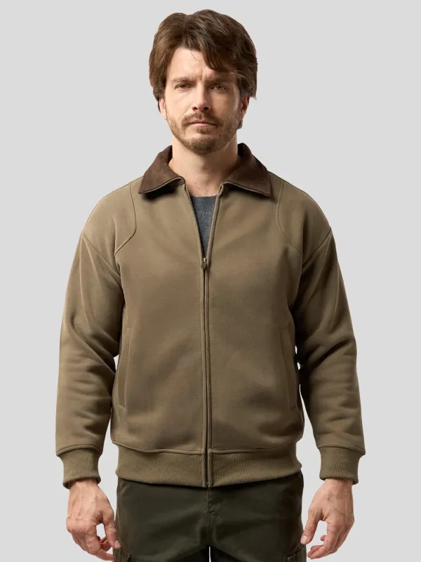 Cozyspacer Contrast Collar Zip Jacket sold by Fioboc