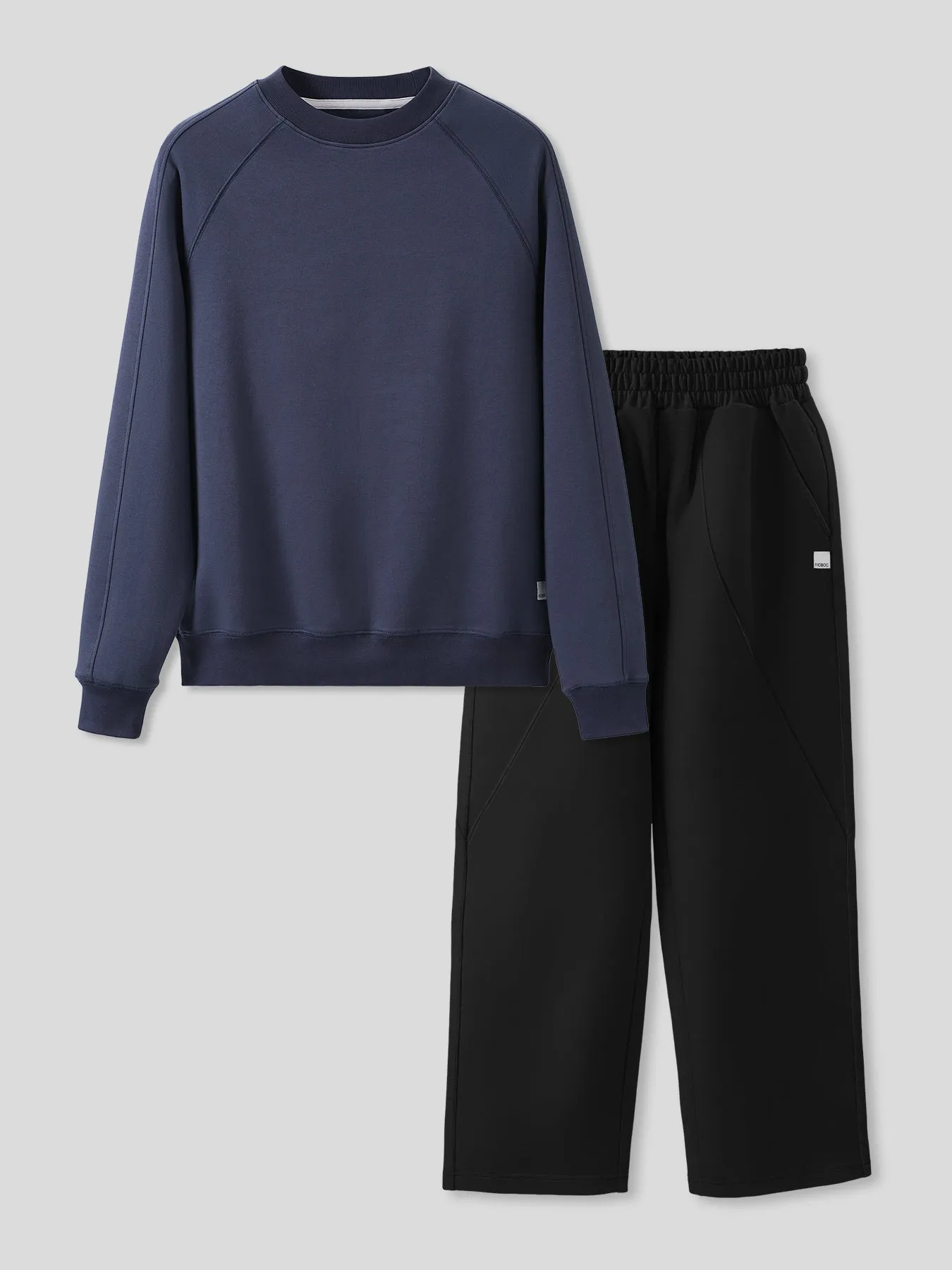 Cozyspacer Essential Sweatshirt And Wide Leg Pants Set sold by Fioboc product image thumbnail 3