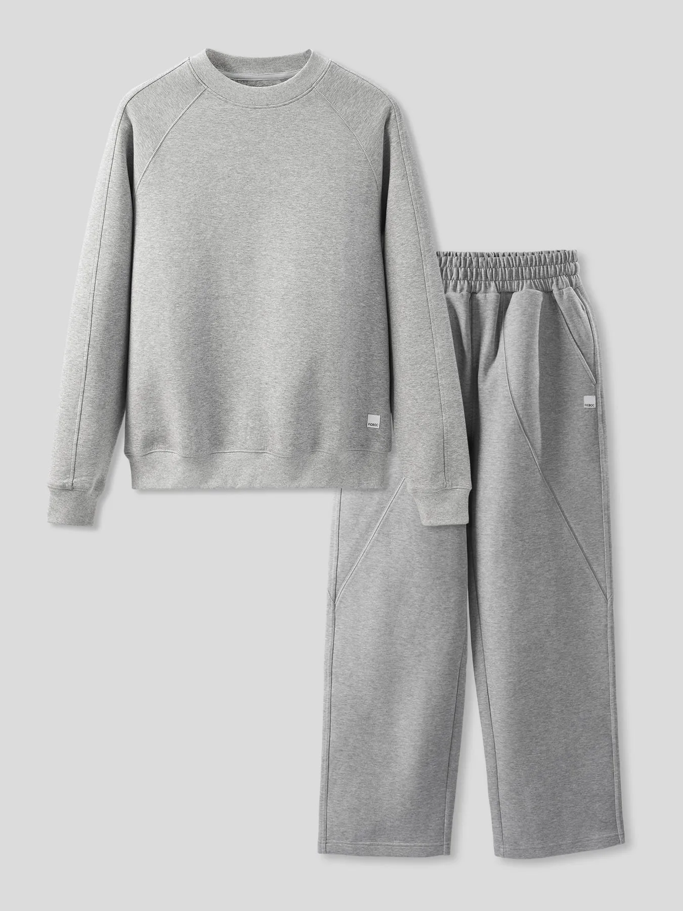Cozyspacer Essential Sweatshirt And Wide Leg Pants Set sold by Fioboc product image thumbnail 4