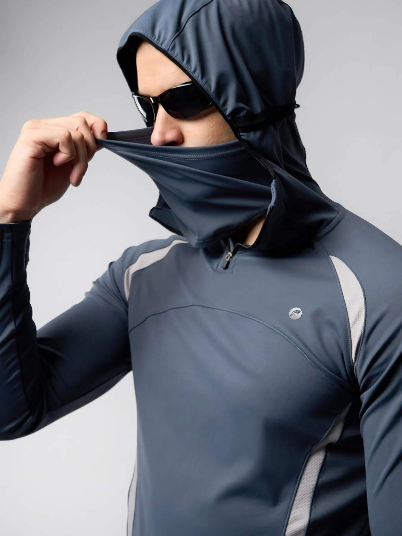 SmoothBlend Half Zip Aero Shield Mask Hoodie sold by Fioboc product image thumbnail 2