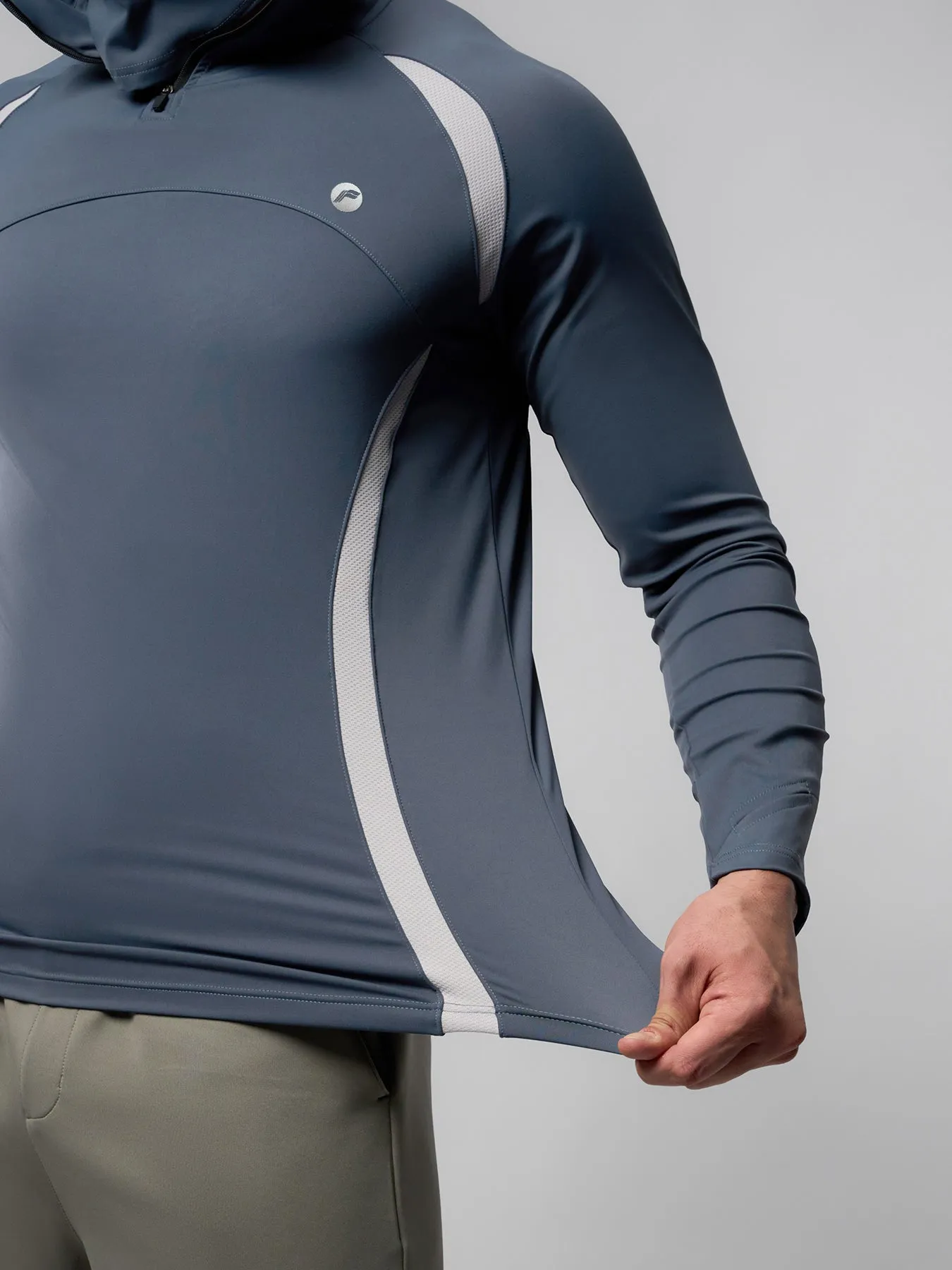 SmoothBlend Half Zip Aero Shield Mask Hoodie sold by Fioboc product image thumbnail 5