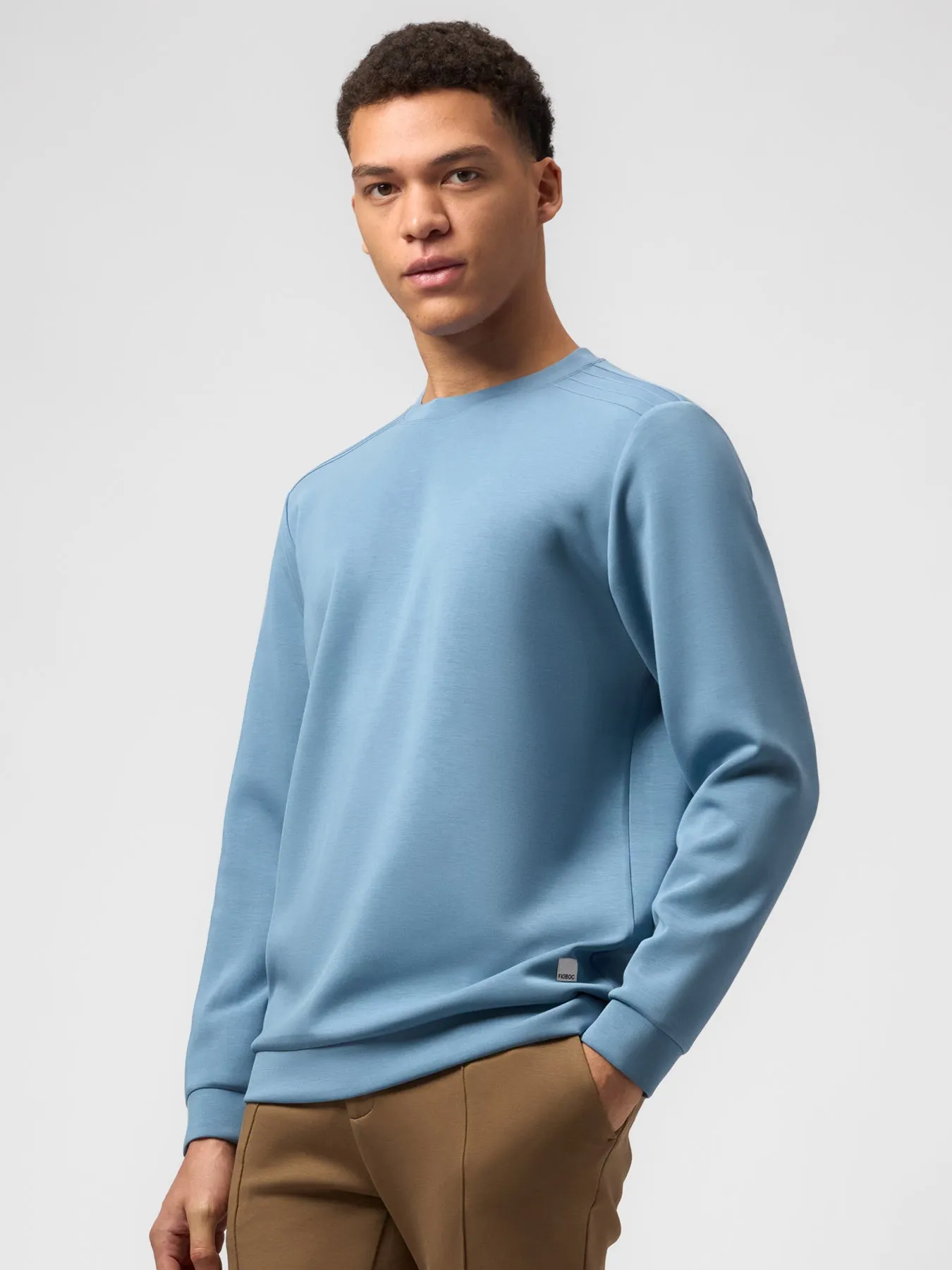 Modal Blend Long Sleeve Tee Shoulder Stitch sold by Fioboc