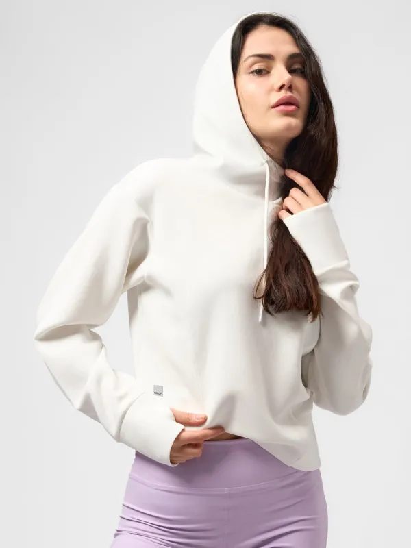 Modal Blend Panel Hoodie with Thumbholes sold by Fioboc