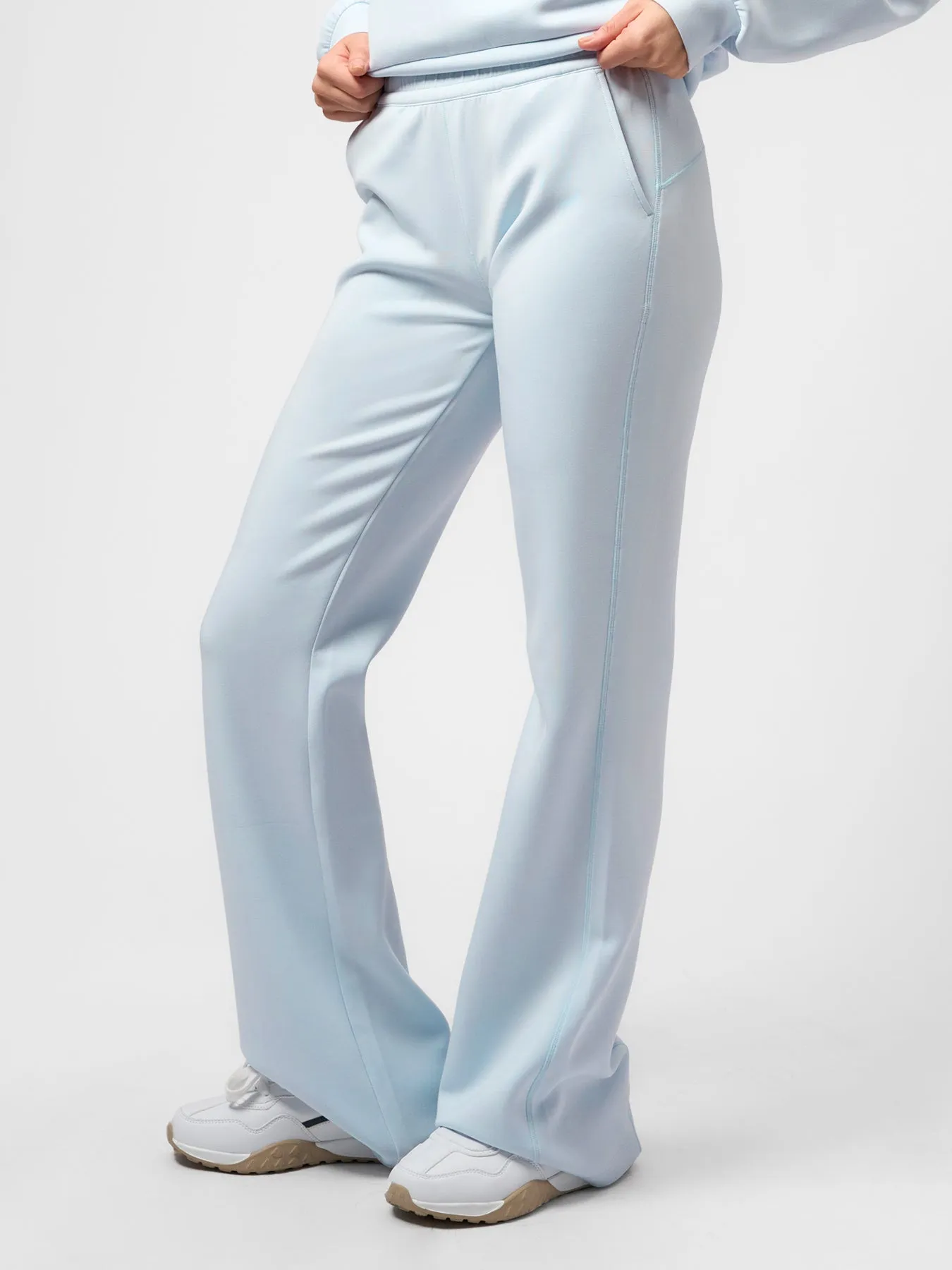 Modal Blend Drawstring Flare Pants sold by Fioboc product image thumbnail 3