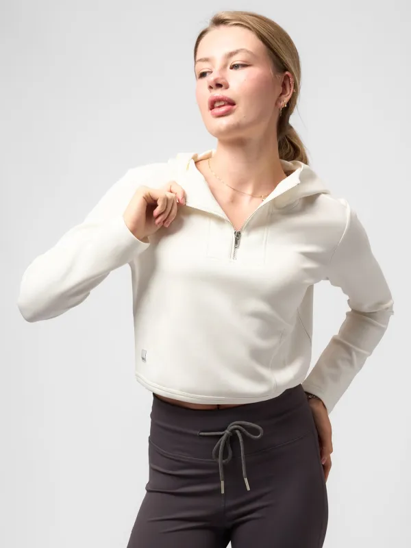 Modal Blend Hooded Zip Curved Hem made by Fioboc