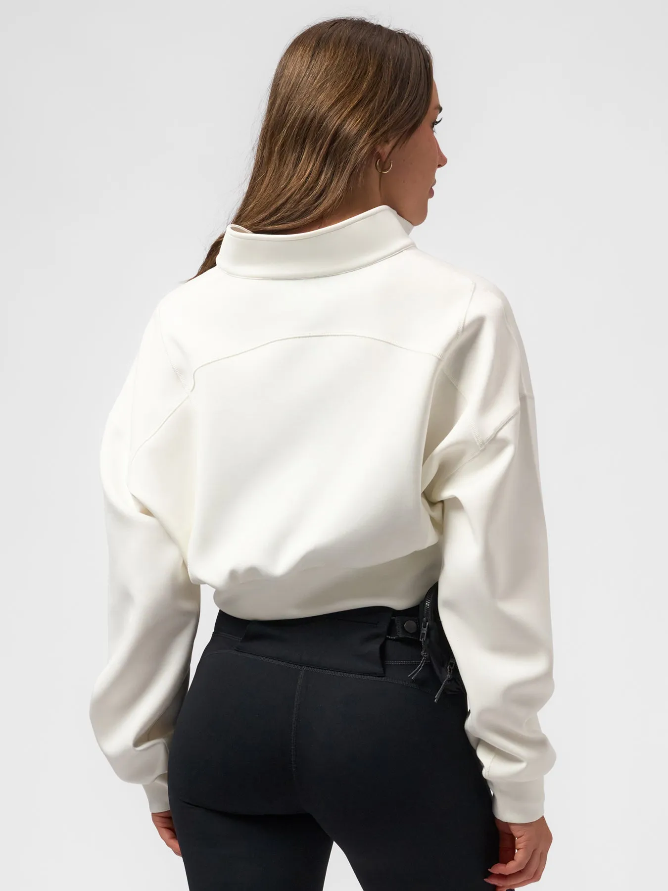 Modal Blend Double Zip Long Sleeve Tee sold by Fioboc product image thumbnail 4