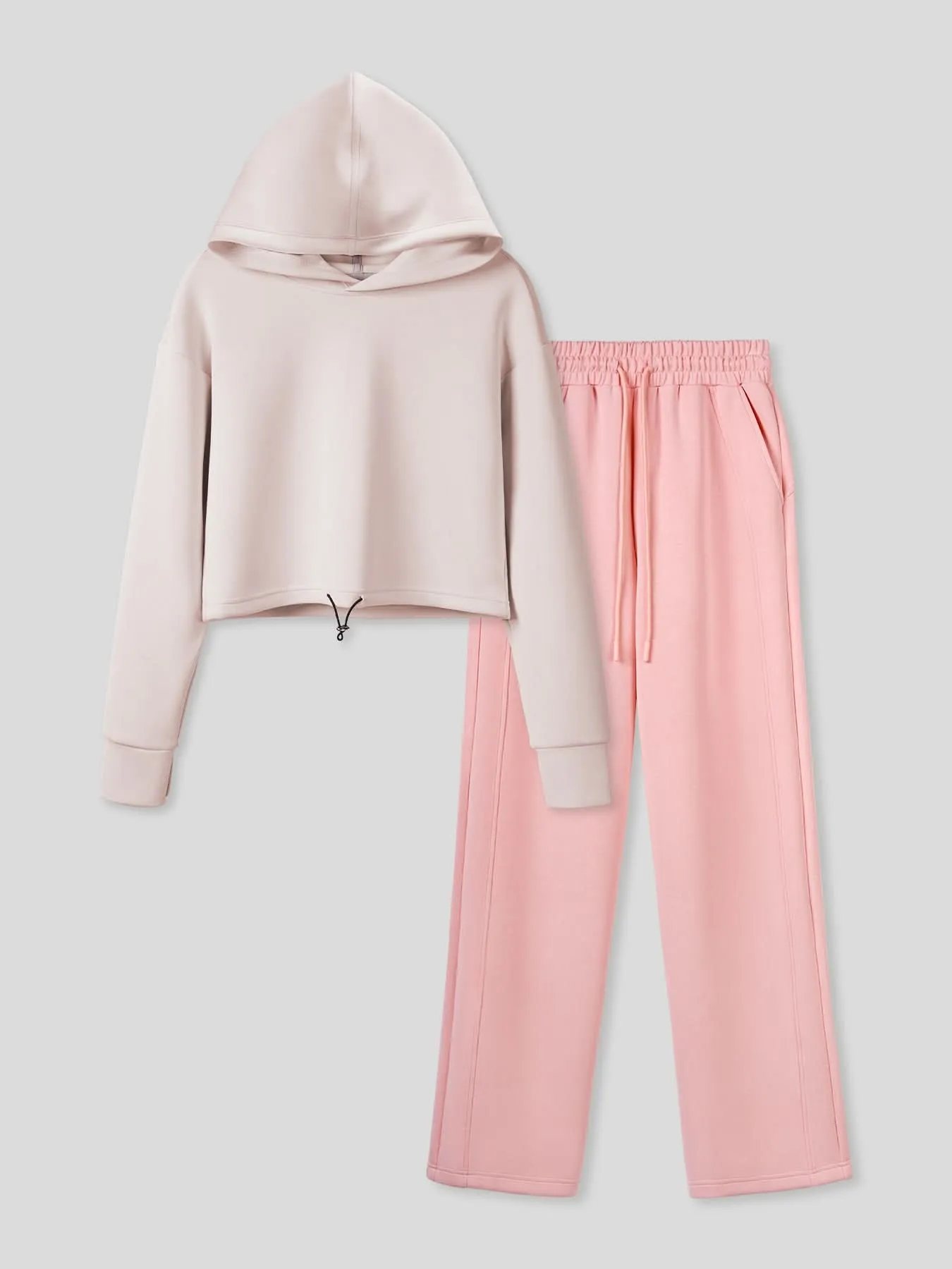 Women Modal Blend Hoodie And Wide Leg Pant Set sold by Fioboc product image thumbnail 5
