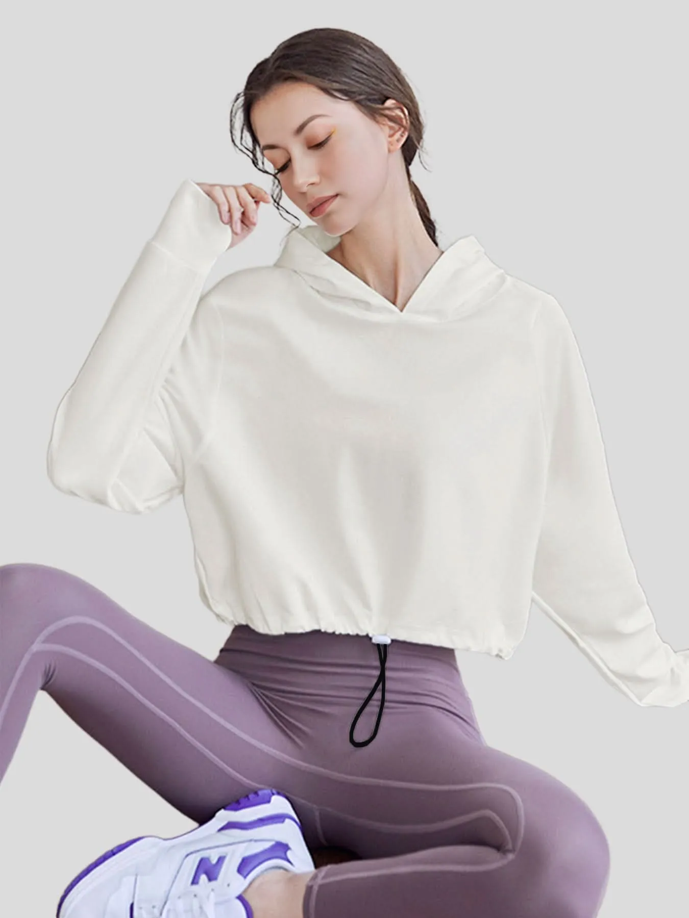 Women Modal Blend Hoodie And Wide Leg Pant Set sold by Fioboc product image thumbnail 4